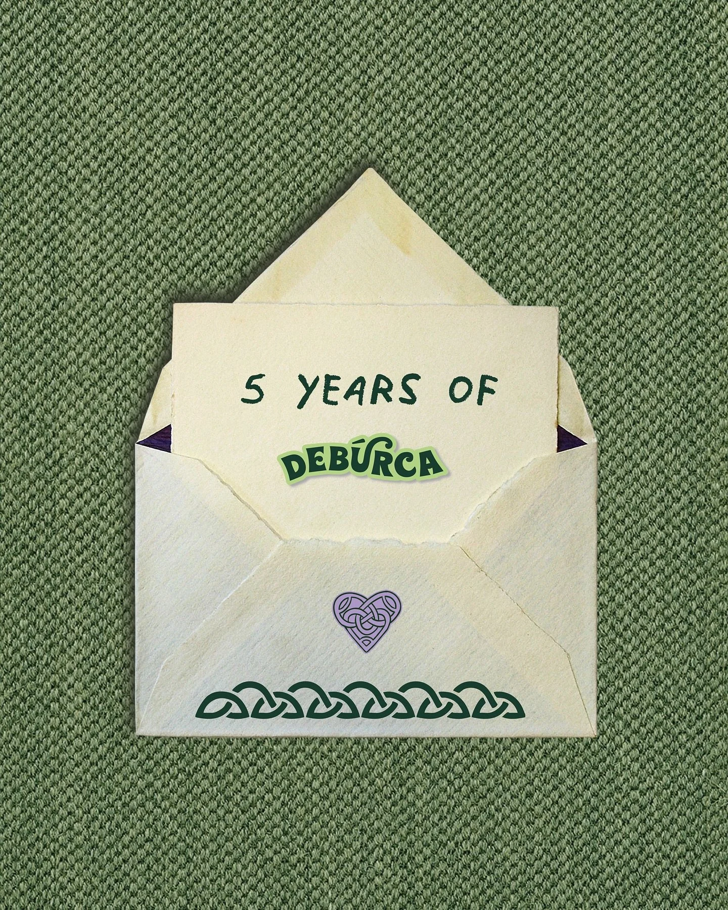 5 years of DeB&uacute;rca inniu 🥲🥲 - GRMMA to each and every one of you who supports, follows and wears our pieces ☘️☘️ thanks for giving me the best job in the world xx 15% the site for the next 48 hours as a little bu&iacute;ochas 🫶 use code &ls
