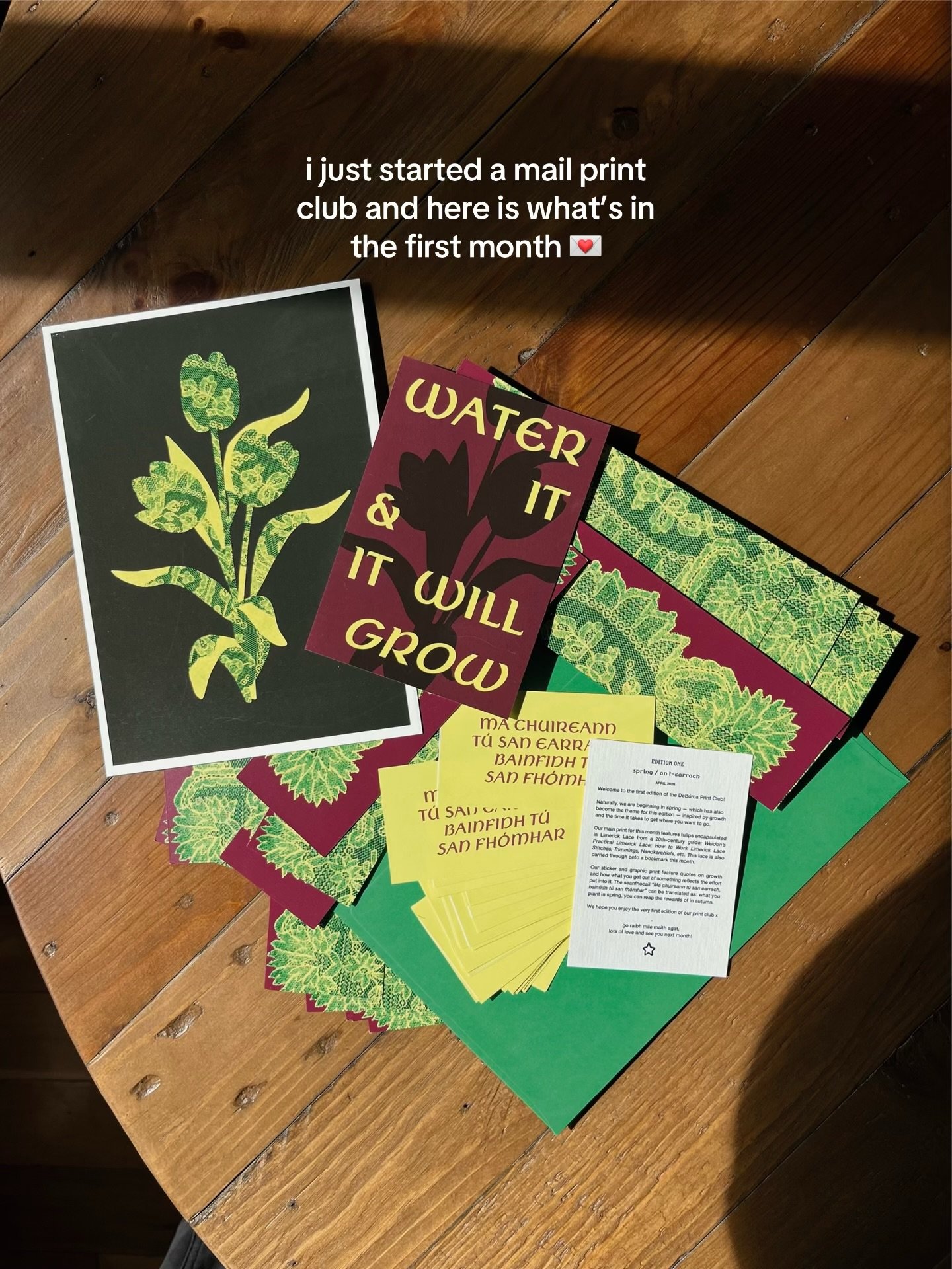 Only a few days left to sign up for April&rsquo;s mail club ! ⭐️ 100% printed in Ireland, shipped all over the world to you 💌 
-

#irish #mailclub #irishillustrator #irishartist #spring