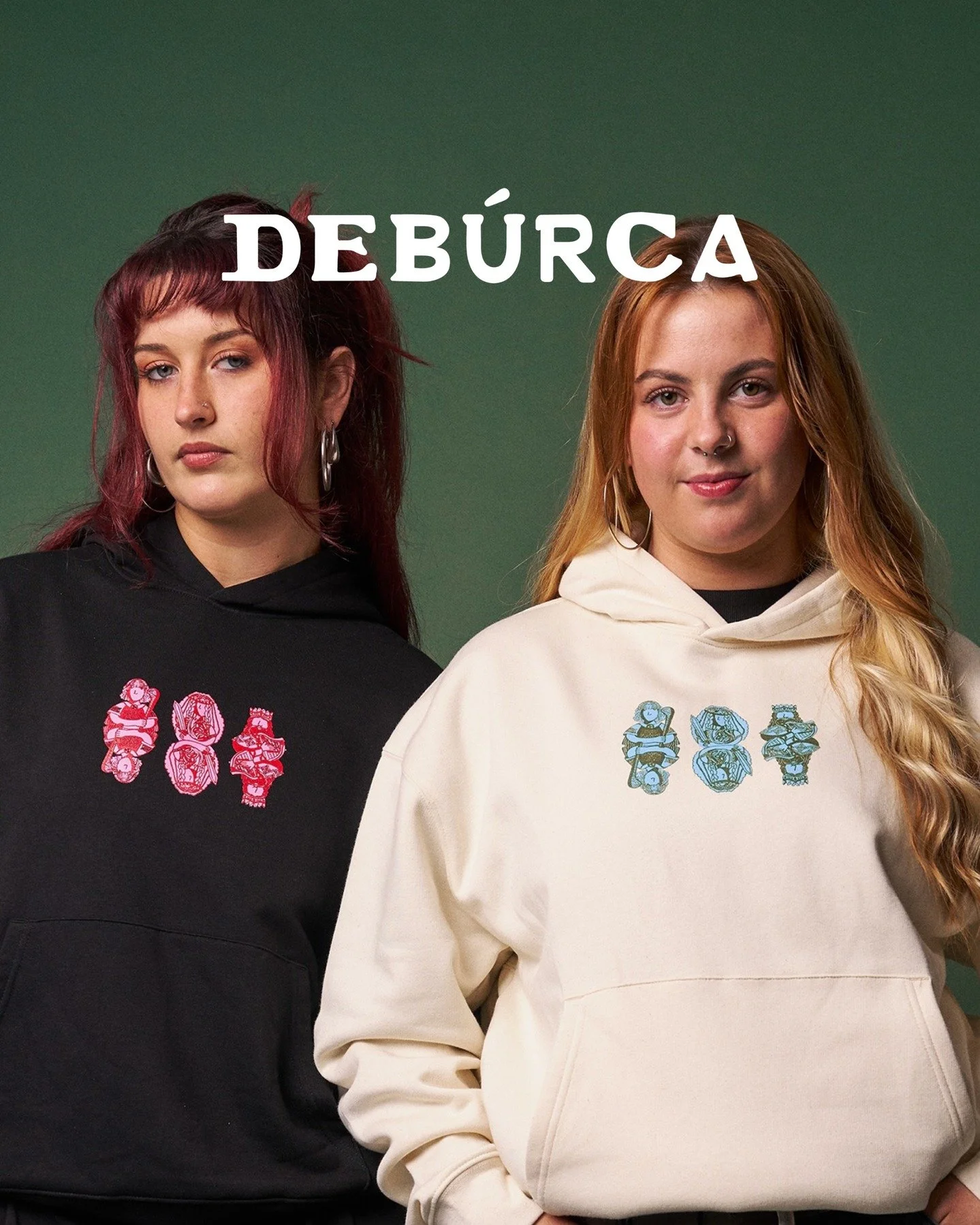 Designed &amp; printed in Ireland ⭐️ our c&aacute;rta&iacute; hoodies are 85% organic cotton 15% recycled polyester. They are a gorgeous quality &amp; fit - just for you <3 Ft irish icons C&uacute; Chulainn, Queen Medb &amp; Brian Boru ☘️🪉⭐️