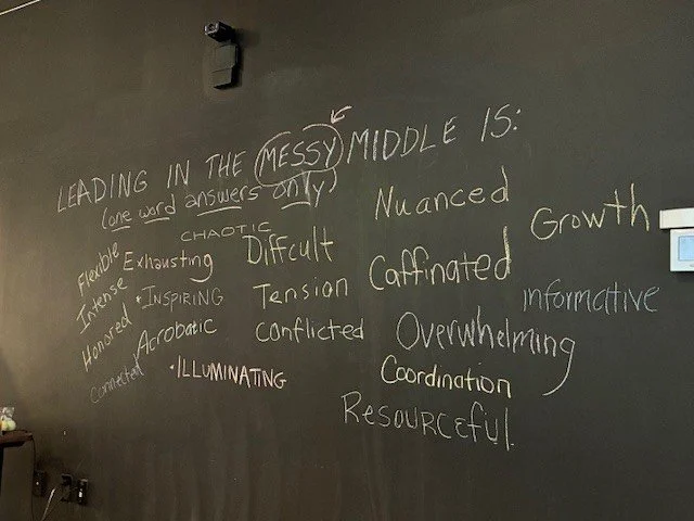 Leading in the Messy Middle Is?