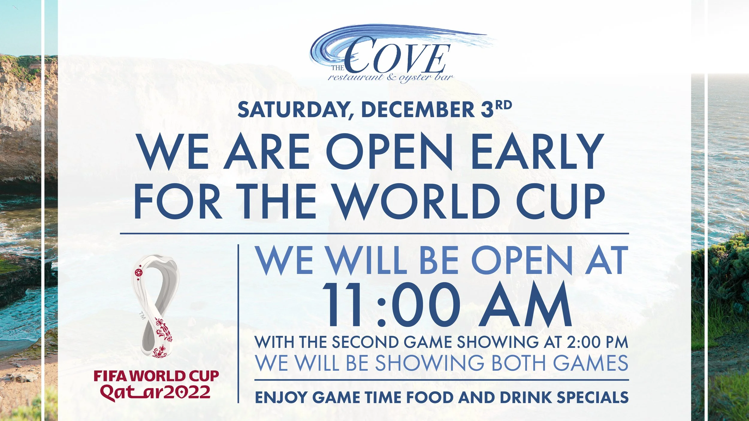 FIFA world cup at the cove