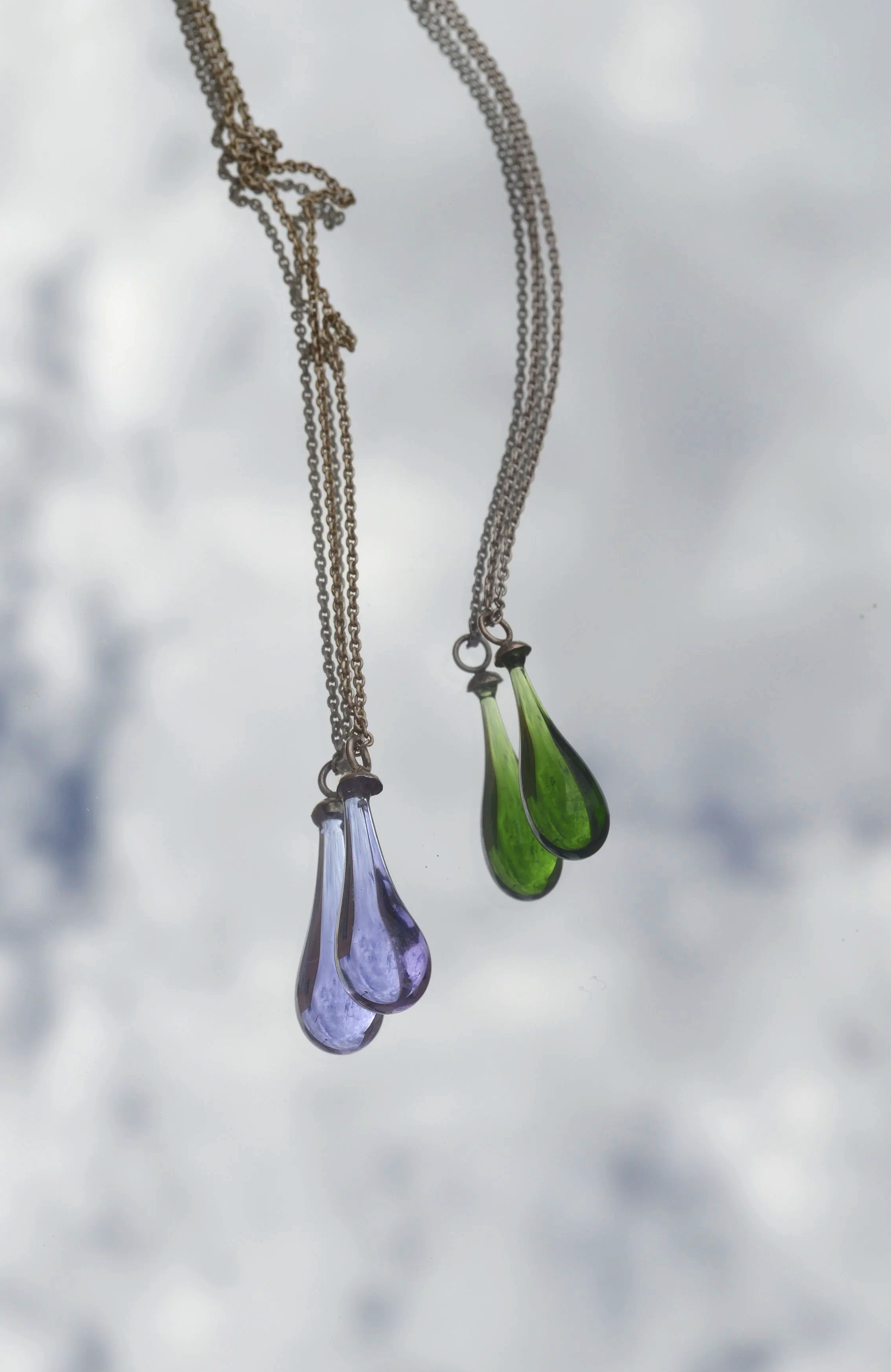 Necklace Boro silver / green __________________325€
