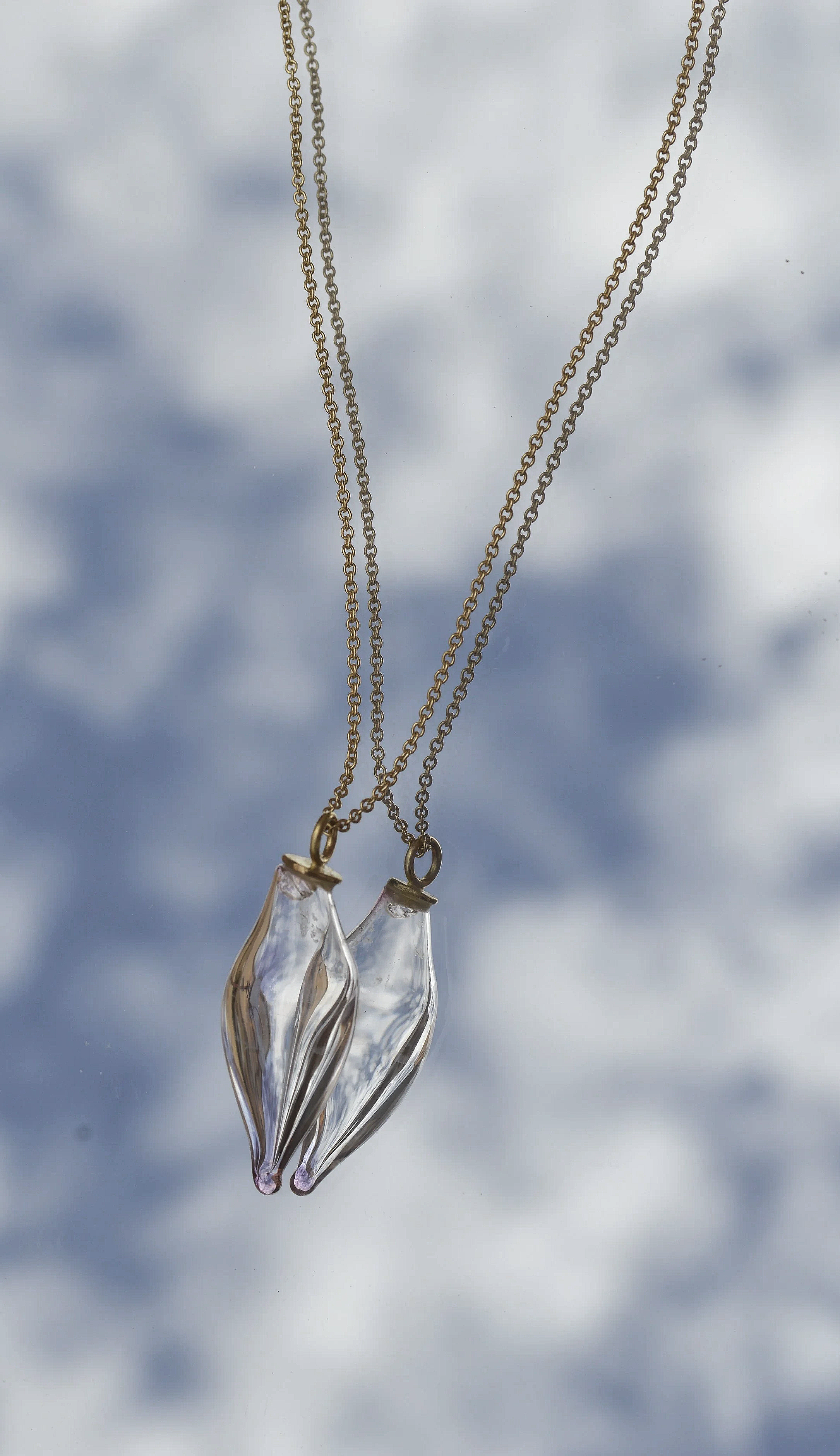 Necklace Boro gold & blown glass _____________1850€