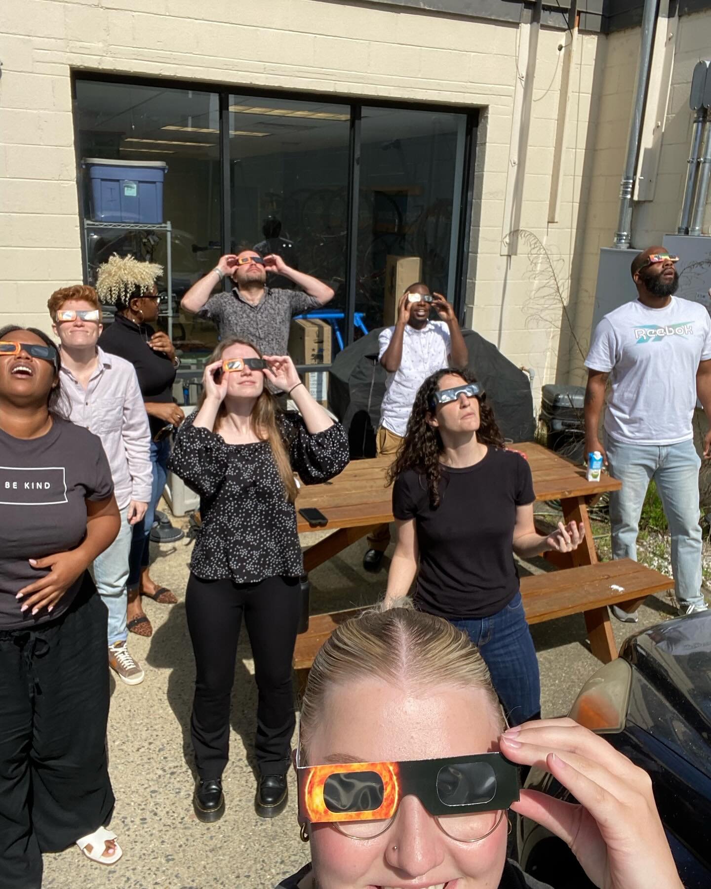 Team OAR and the 2024 Eclipse watching. ❤️#rva