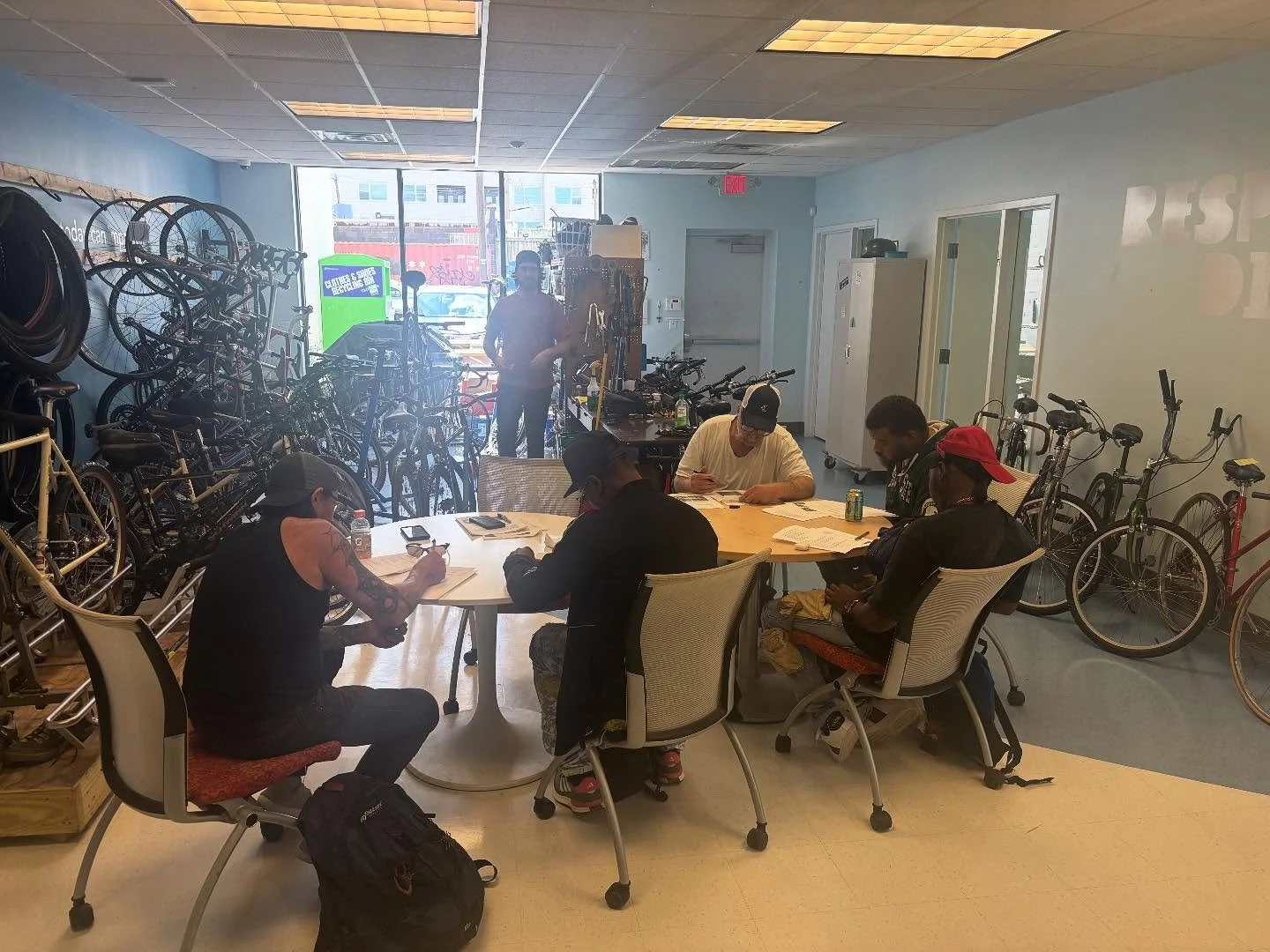 Yesterday in @ride2reentry 6 participants received bikes! Way to go! #reentrymatters #rva