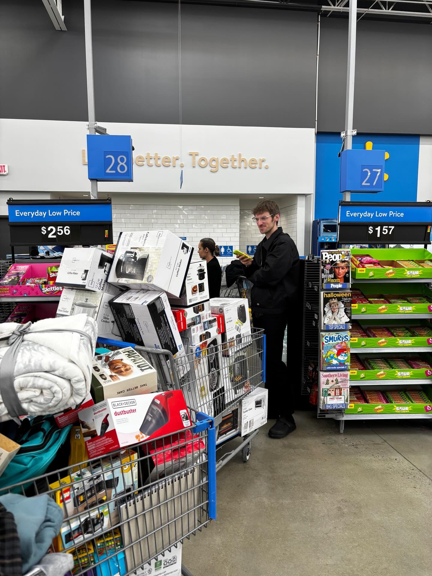 Today was one for the books! We usually take our whole team shopping for our Adopt A Family program but due to weather that didn&rsquo;t work out. So 4 of us went today and shopped 7 cartloads full! Thanks to our amazing community for supporting this