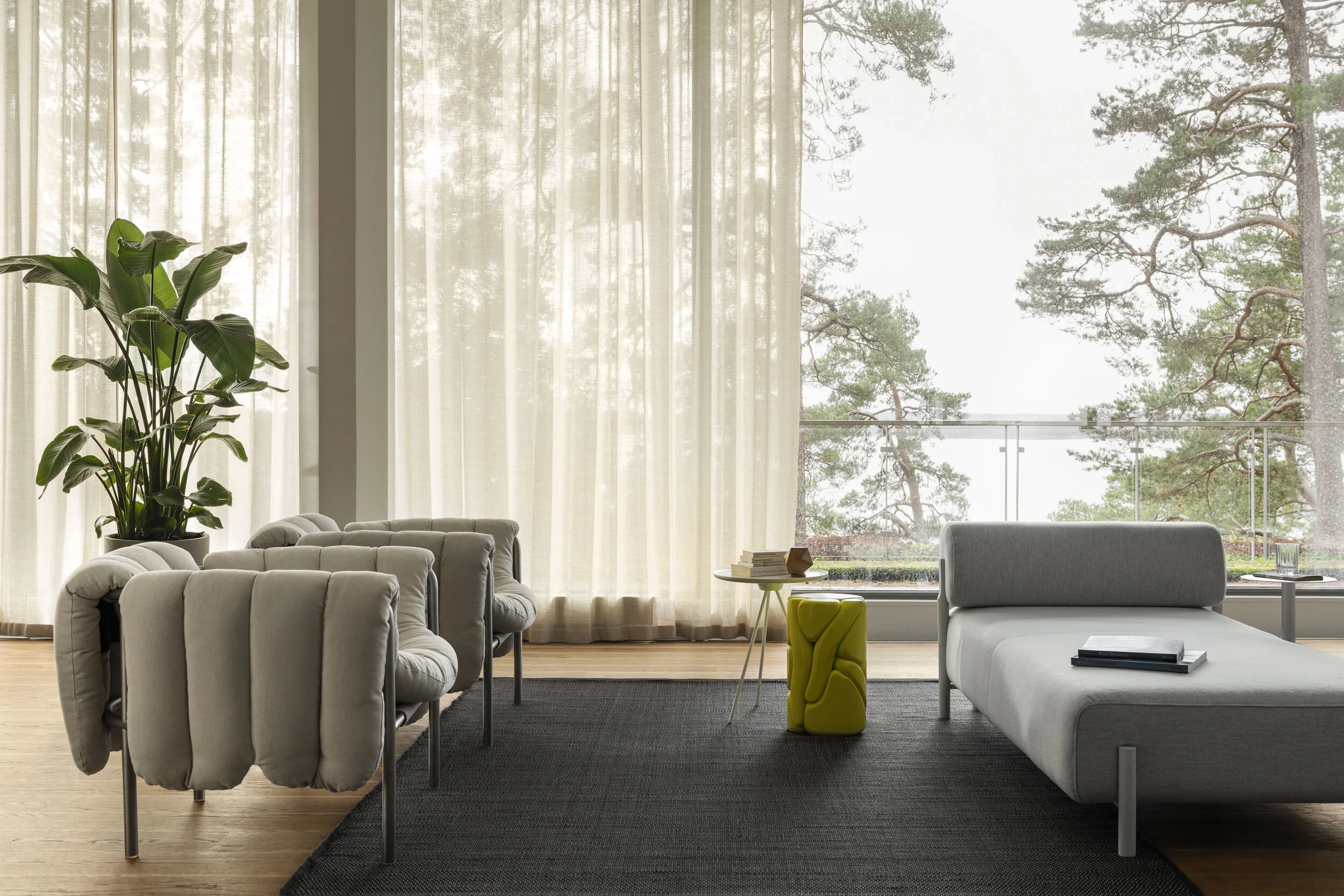 Puffy Lounge Chair and Palo Sofa