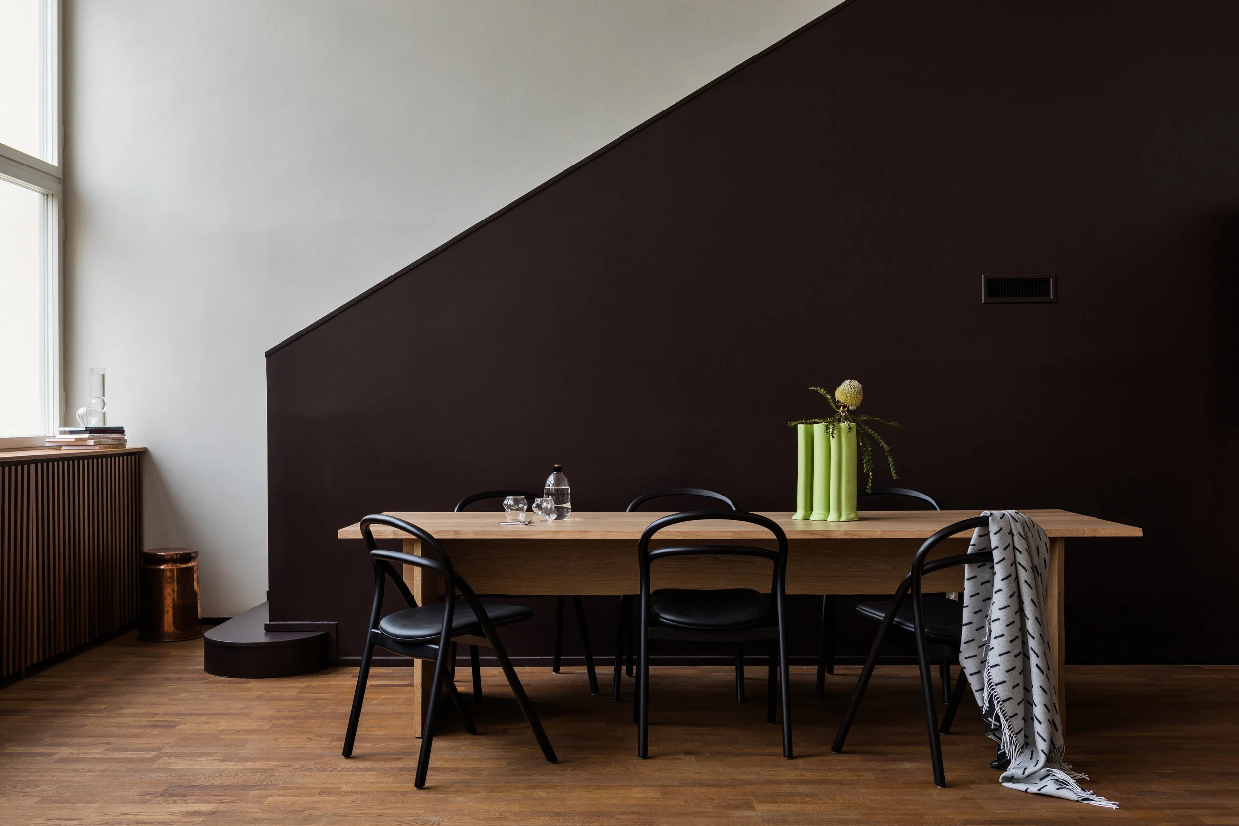 Udon Side Chairs and Bookmatch Table