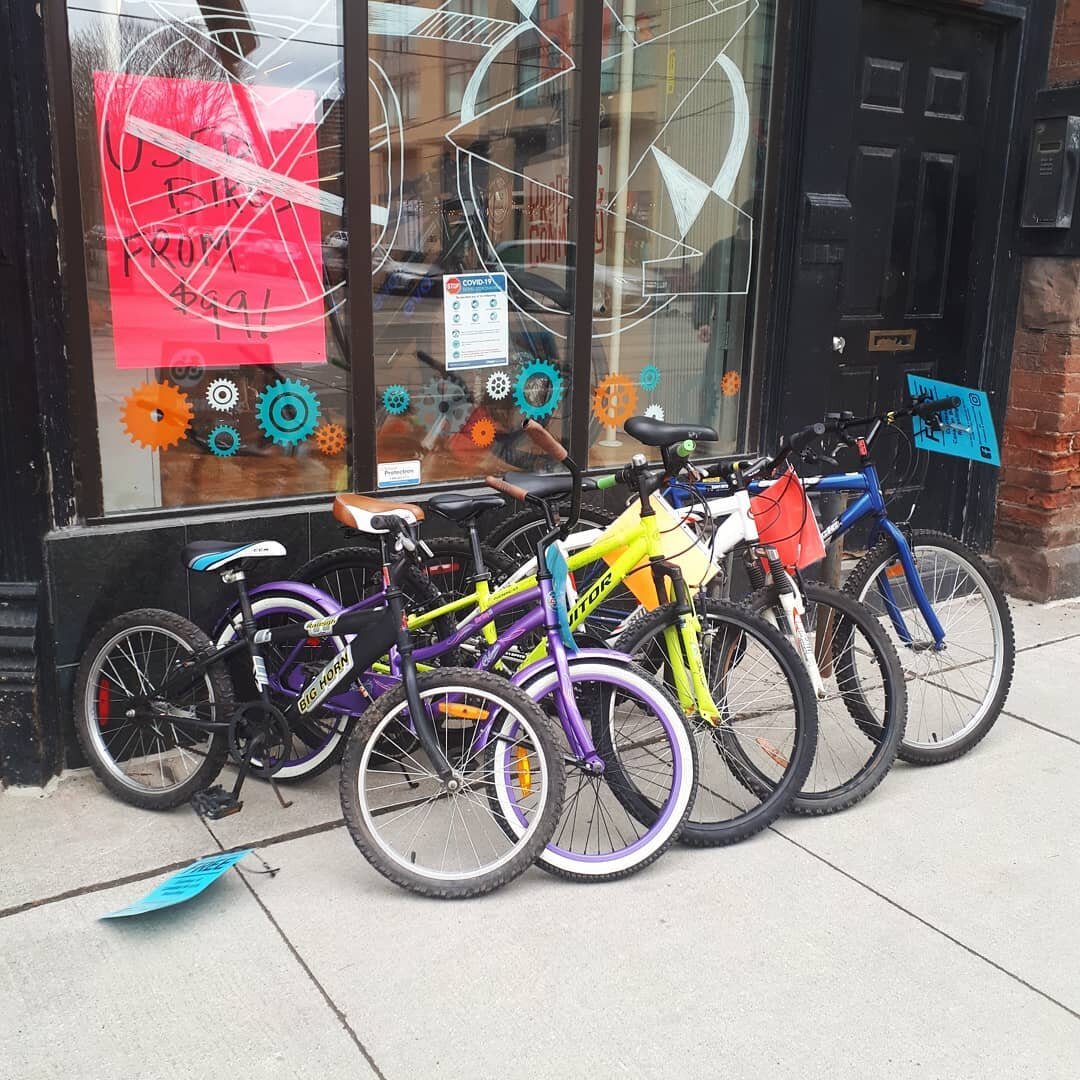 Free Bike Giveaway! Today, Sunday Jan 17. 12pm to 5pm, 651 Queen St East. @rideawayriverside 
If you or someone you know is in need of a bike head on down to Rideaway Bikes. We&rsquo;re giving away some kids bikes and some size small and medium adult