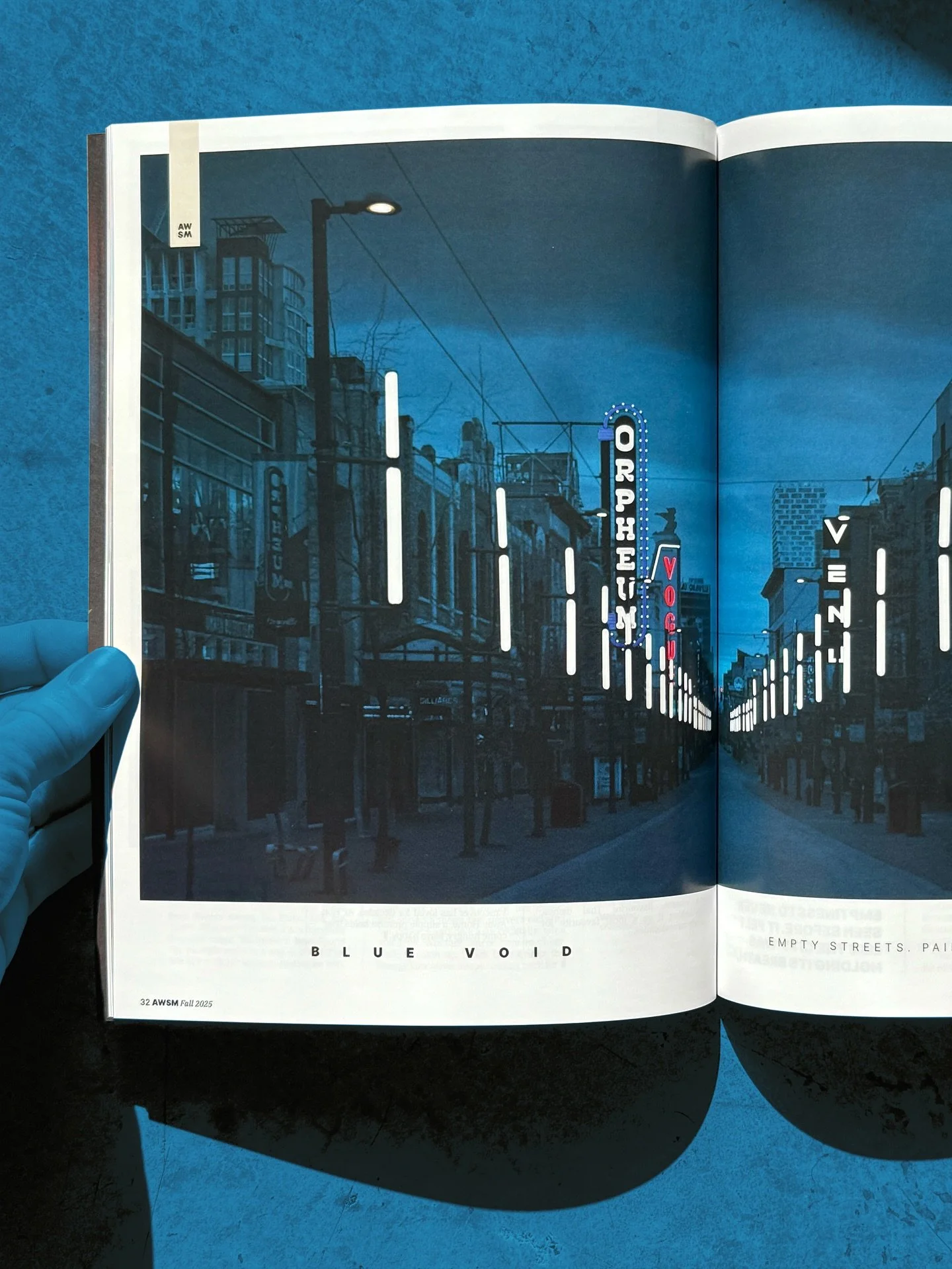 B L U E V O I D
Feature article spread in Vancouver is Awesome
September, 2025