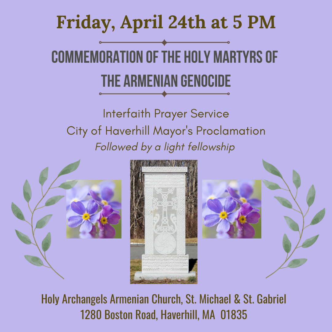 Commemoration of the Holy Martyrs of the Armenian Genocide