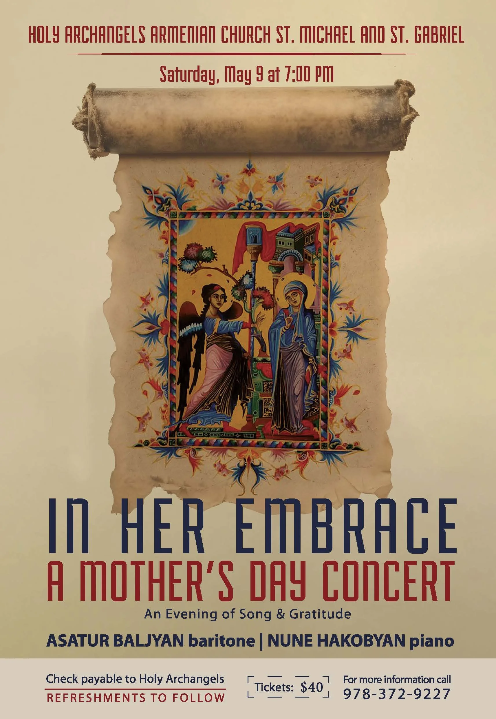 In Her Embrace, A Mother's Day Concert