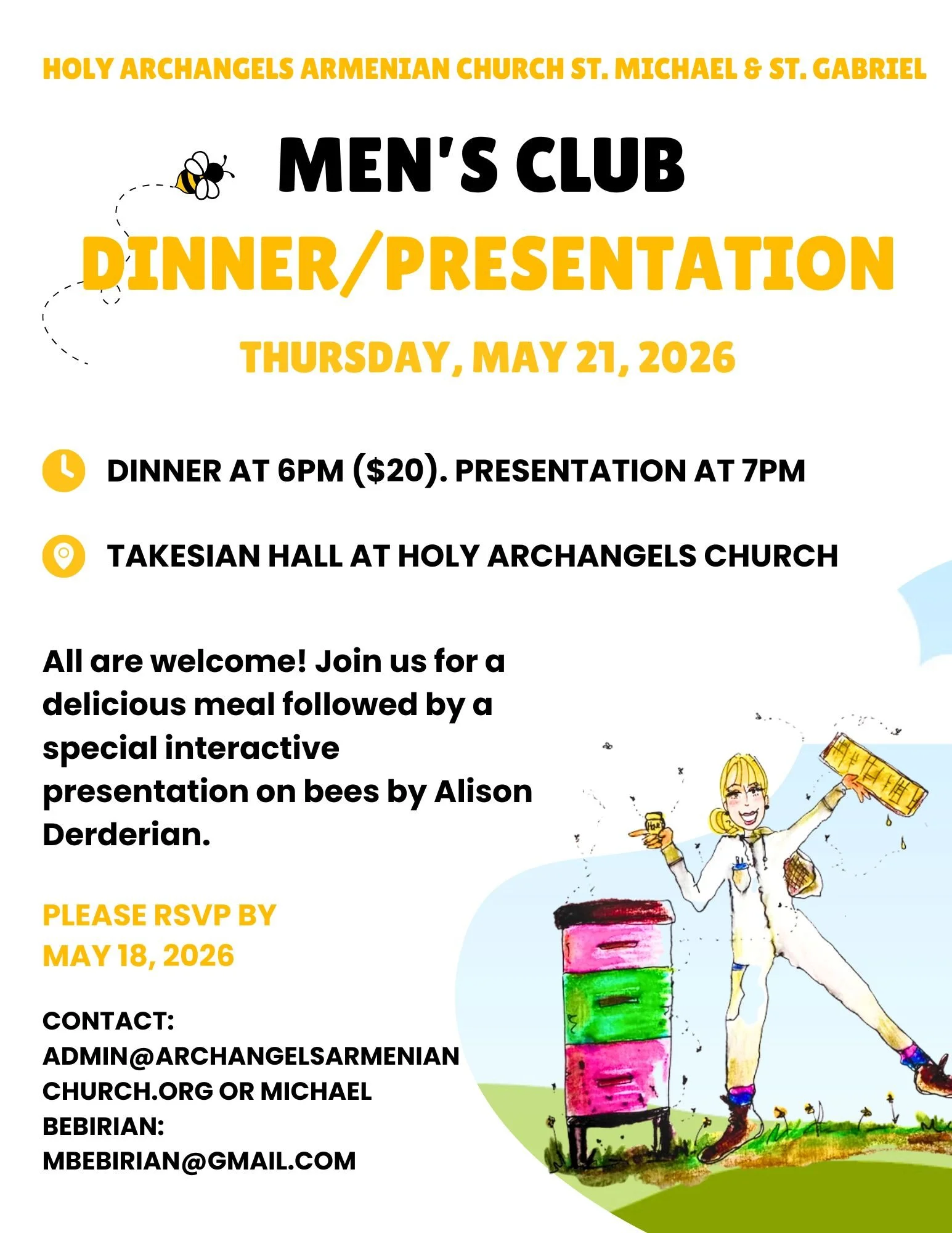Men's Club Dinner and Presentation