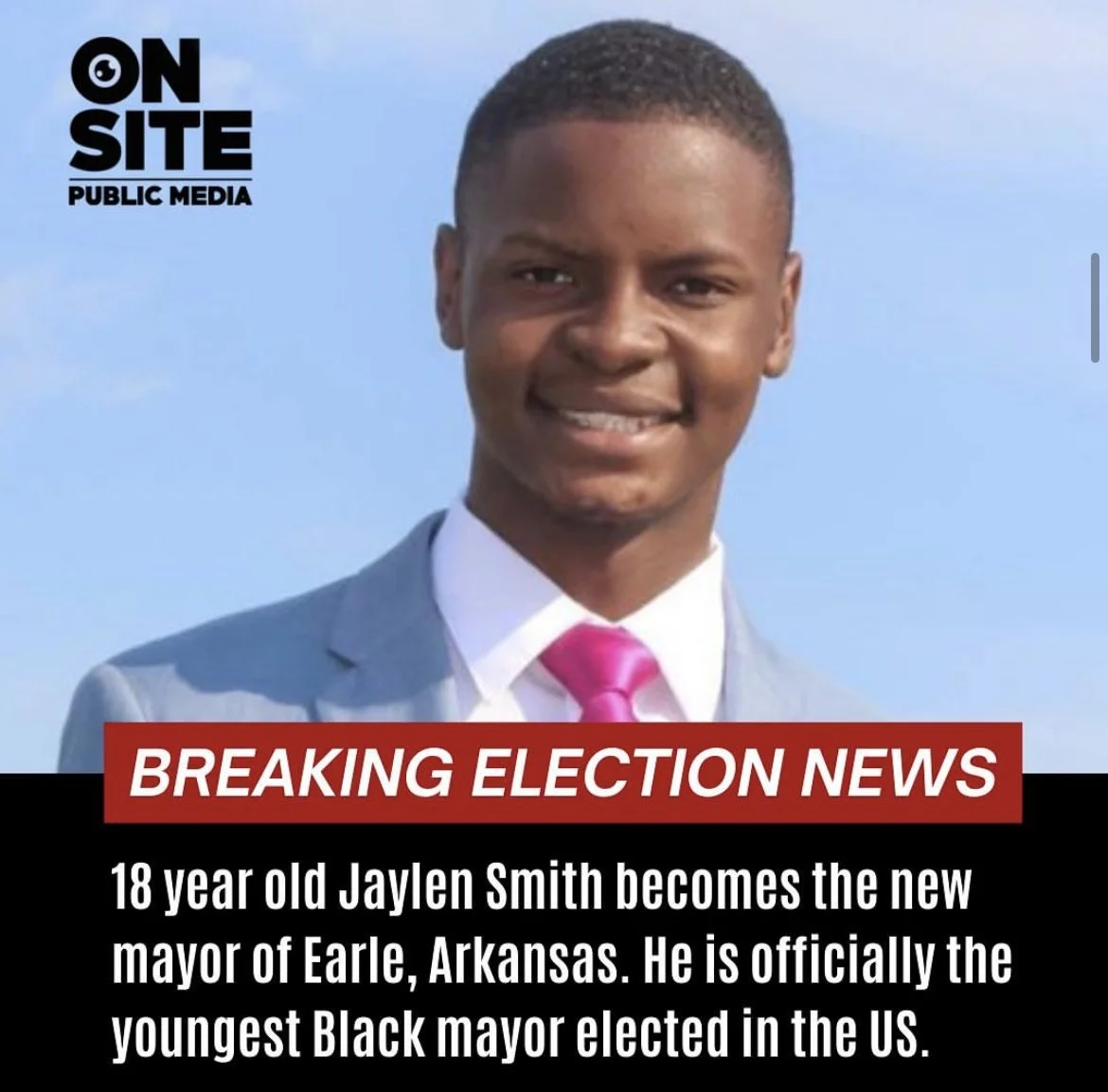 18 Year Old Jaylen Smith Becomes Youngest Black Mayor Elected in the US