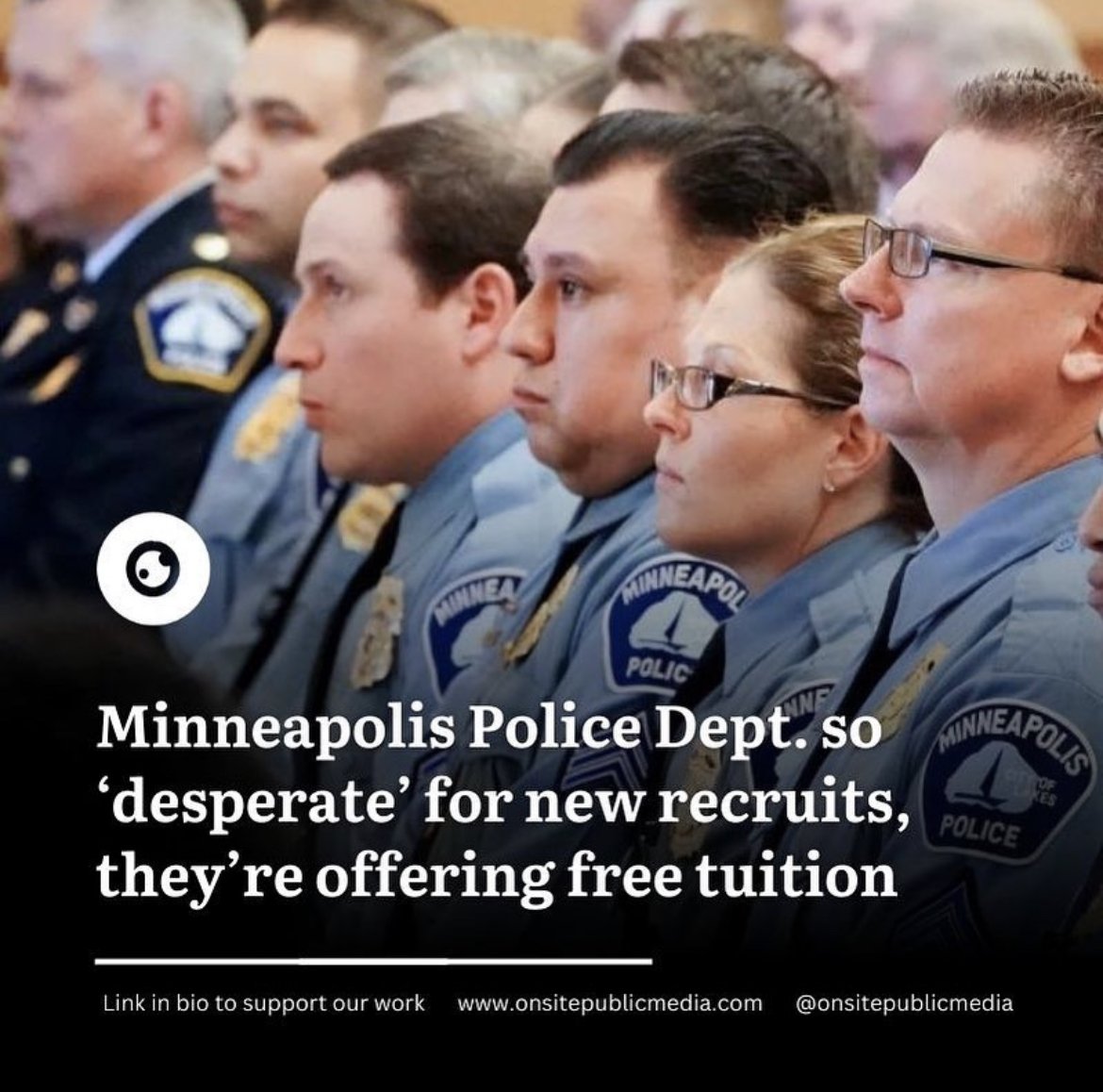 Minneapolis Police Department Desperate for Recruits—Offers Free College Tuition 
