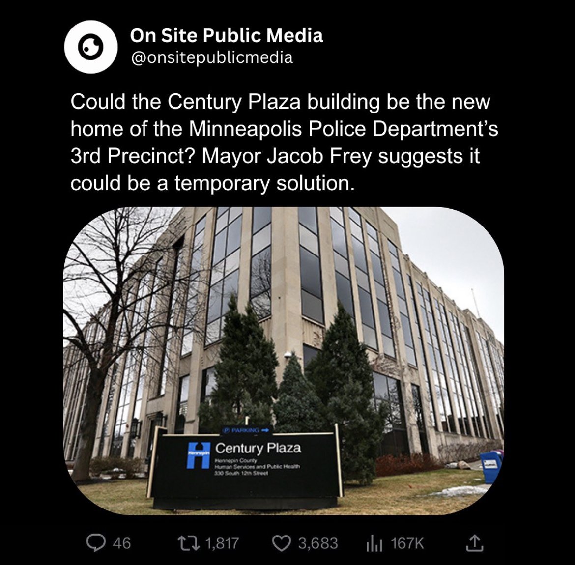 Minneapolis Mayor Offers Third Option for Future of 3rd Precinct Police Station