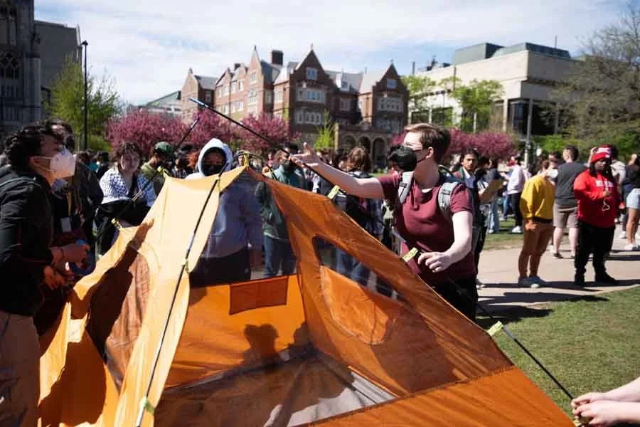 U of Wisconsin Rebuilds Pro-Palestine Encampment After Cops Destroy It
