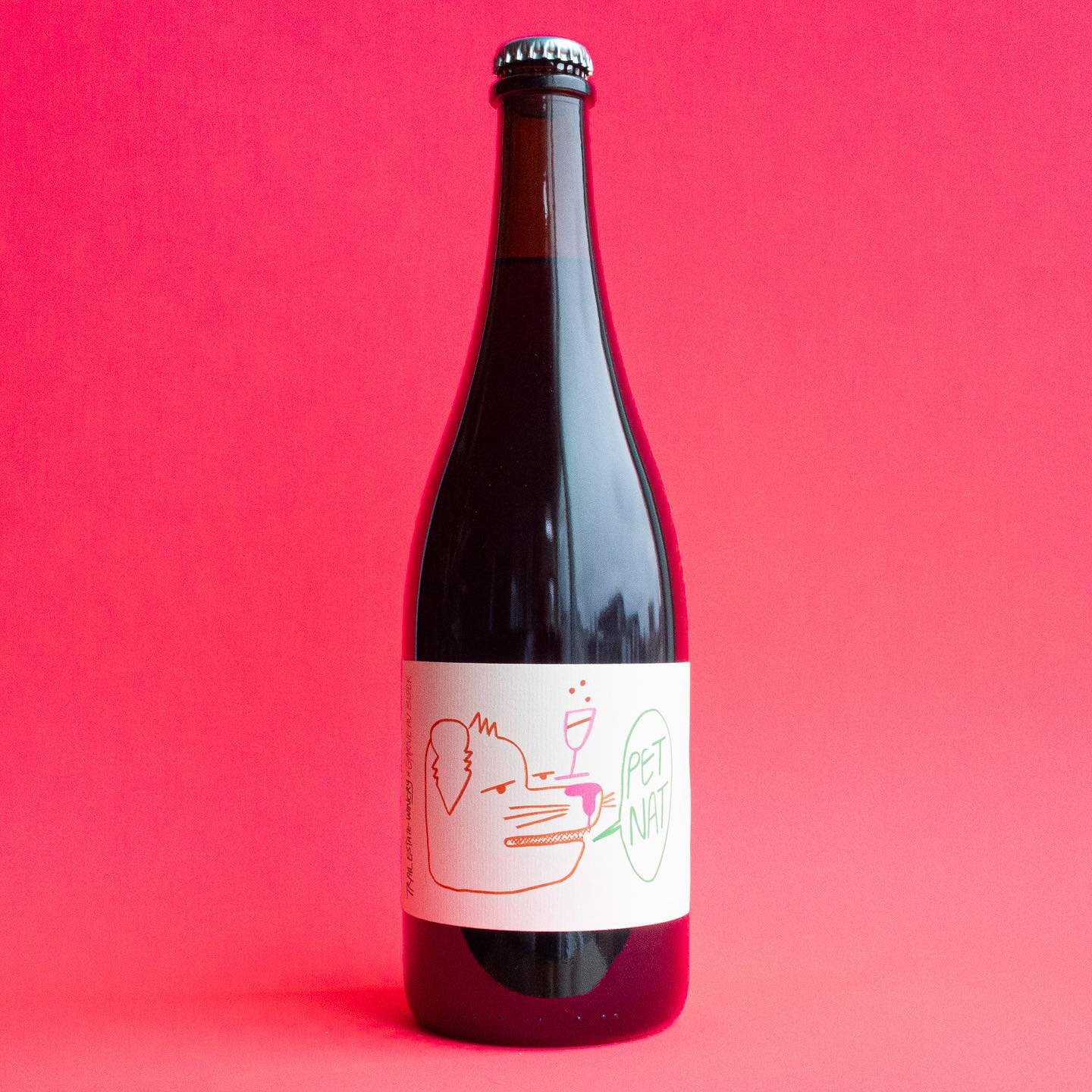 a funky new ✨PET NAT✨ ~~~ label for @trailestatewine  x @garneaublock 🍷🍷🍷