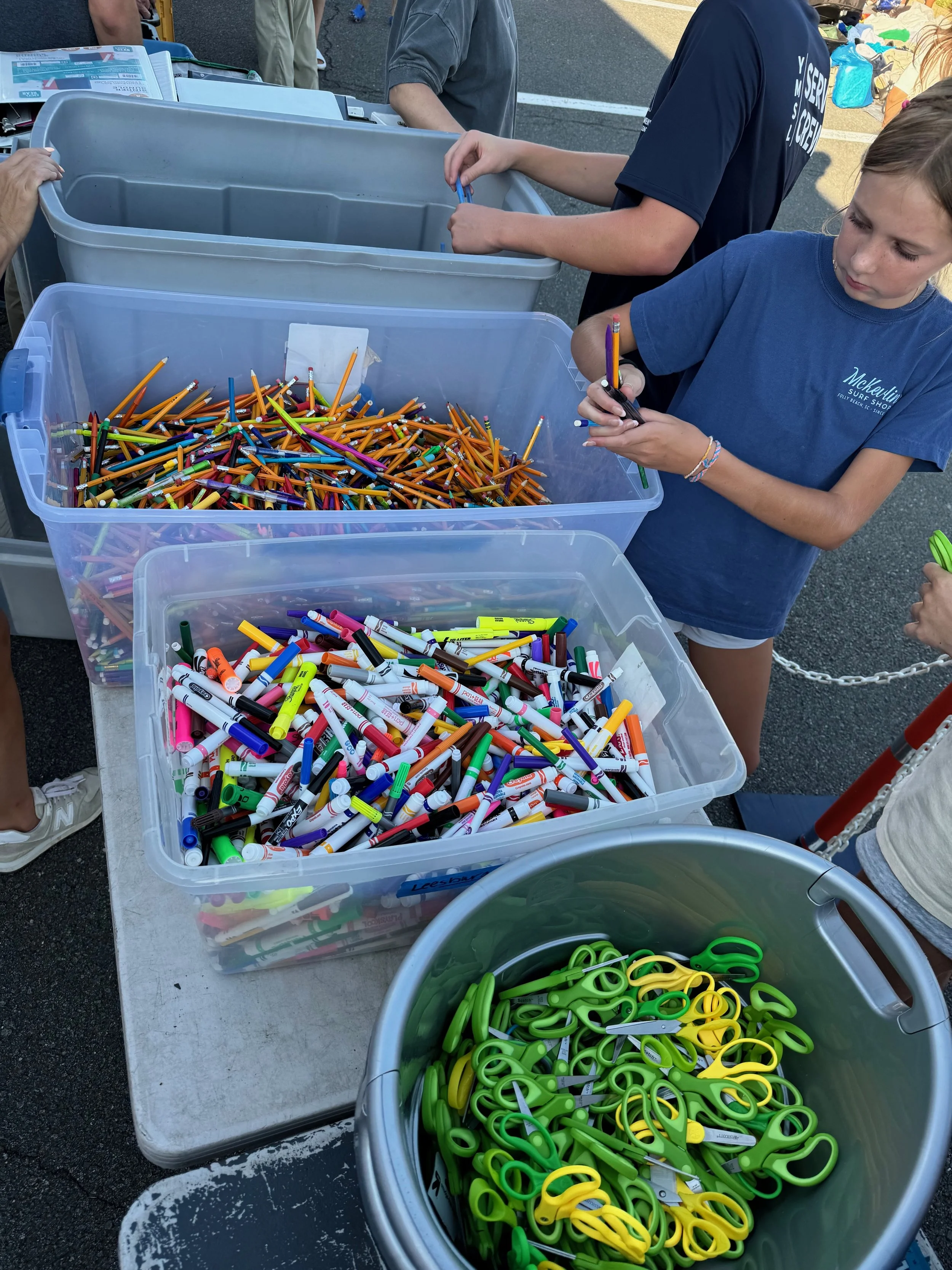 Young volunteers were excited to help!