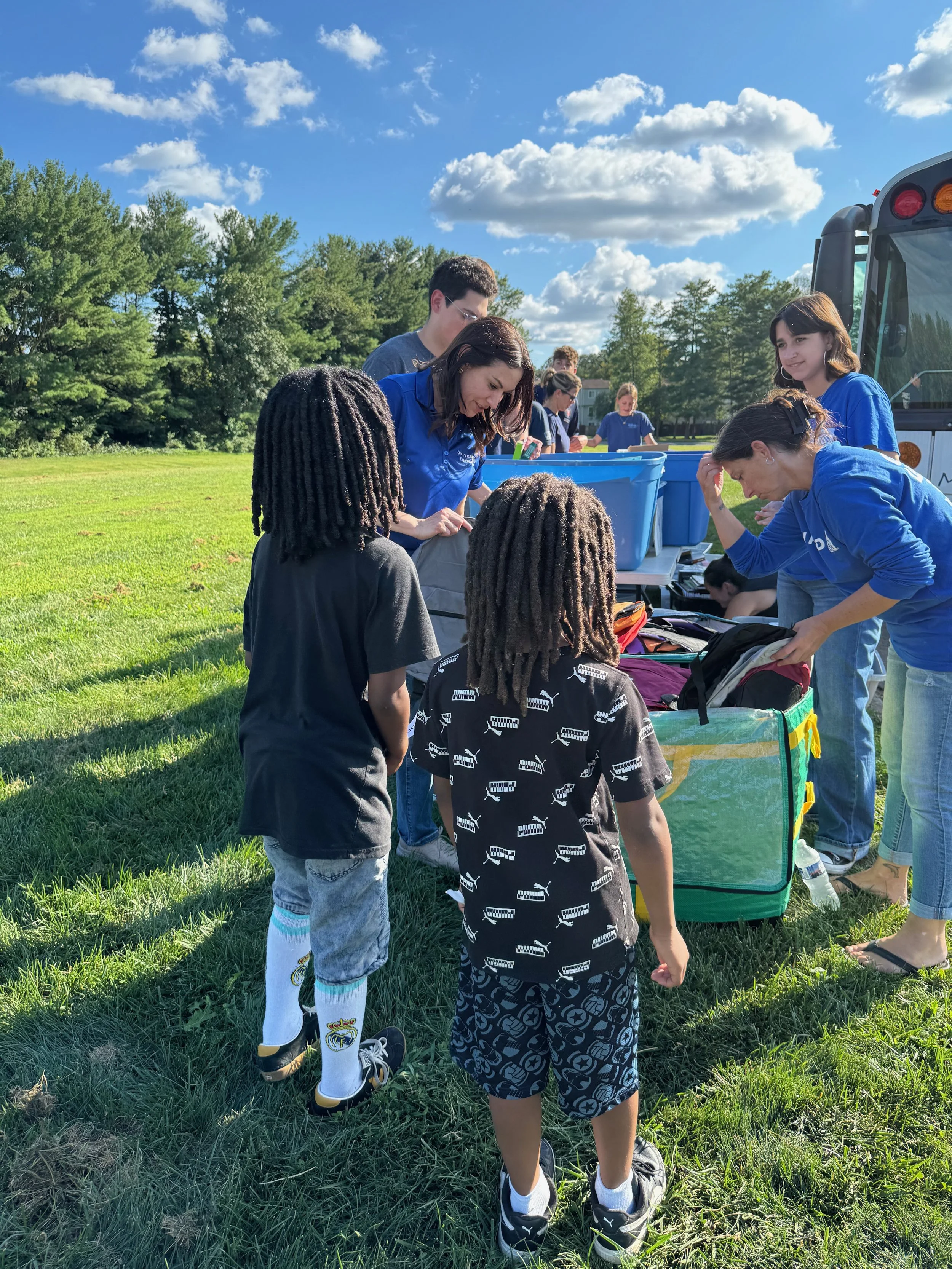 Volunteers from United Airlines made sure every student walked away with the supplies and support they need to start strong!