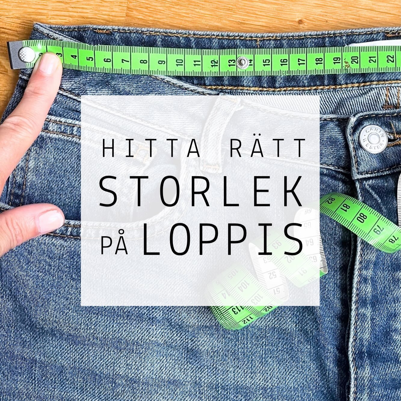 N&auml;r du letar kl&auml;der p&aring; loppis &auml;r m&ouml;jligheterna till att prova plaggen ofta begr&auml;nsade. Om det dessutom handlar om &auml;ldre vintageplagg s&aring; kan storleksm&auml;rkningen vara r&auml;tt missvisande d&aring; standard