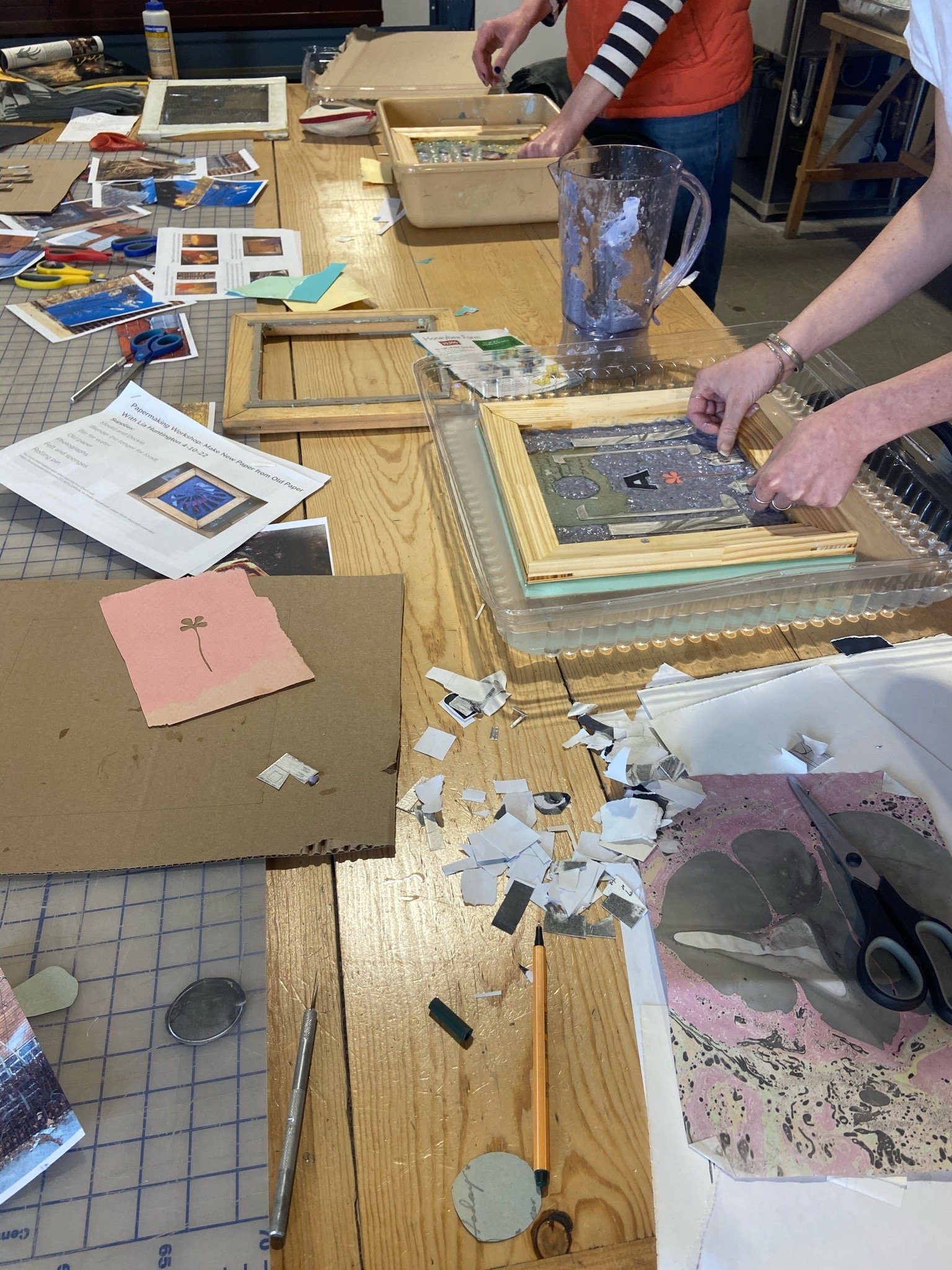 Paper Making Workshop led by Lia Huntington (Copy)