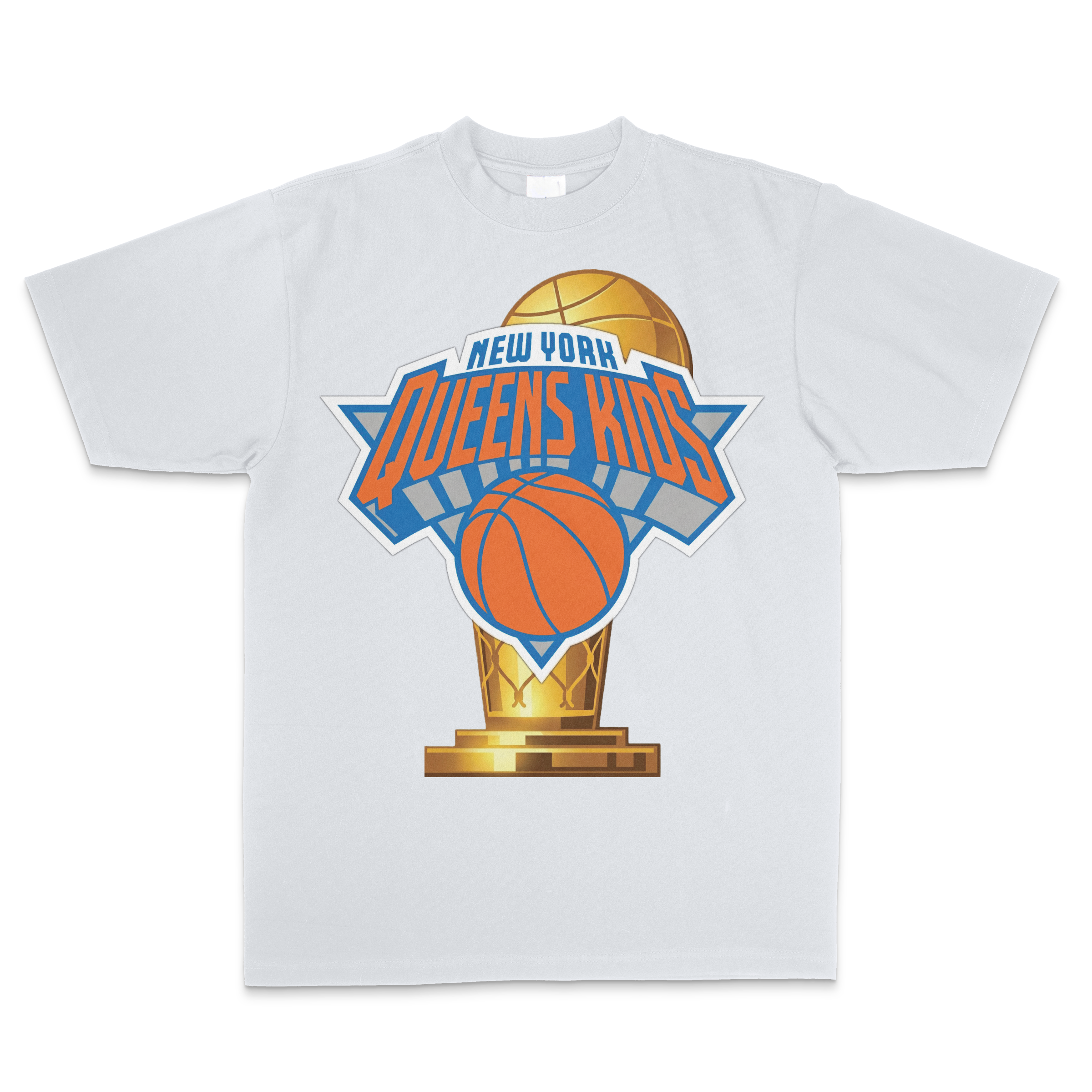"QUEENS KIDS CHAMPIONSHIP" TEE- WHITE