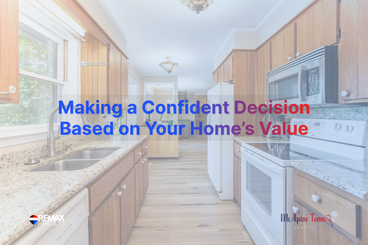 kitchen interior representing making a confident decision based on home value during a divorce