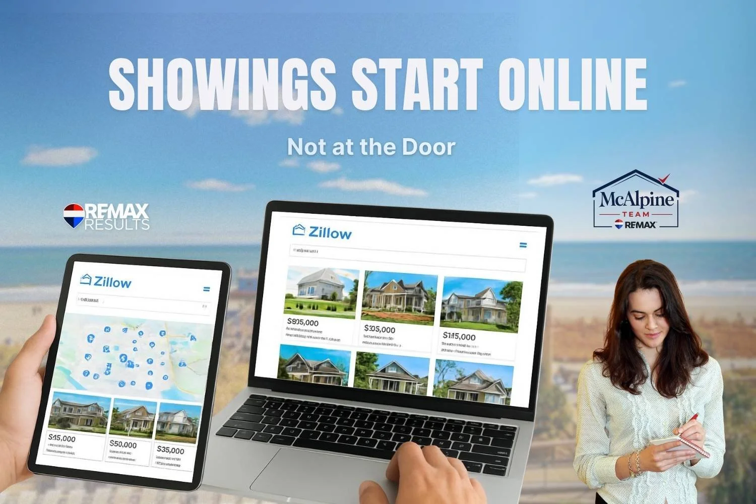 buyers viewing home listings online showing how first impressions influence showings