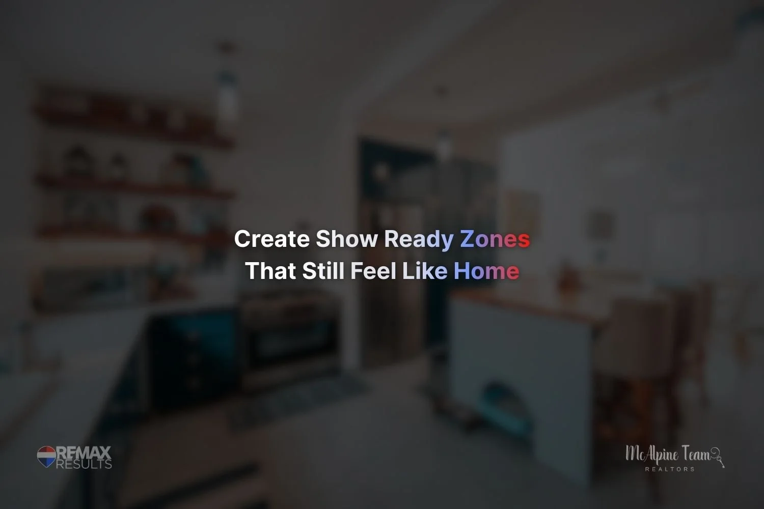 Organized living room in a Lake Norman home designed to stay show ready during listing