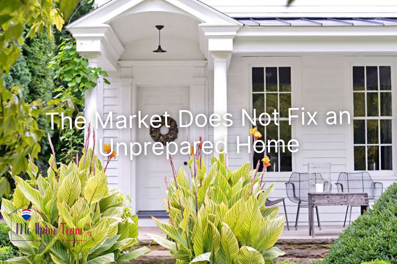 Well prepared Lake Norman home exterior before listing