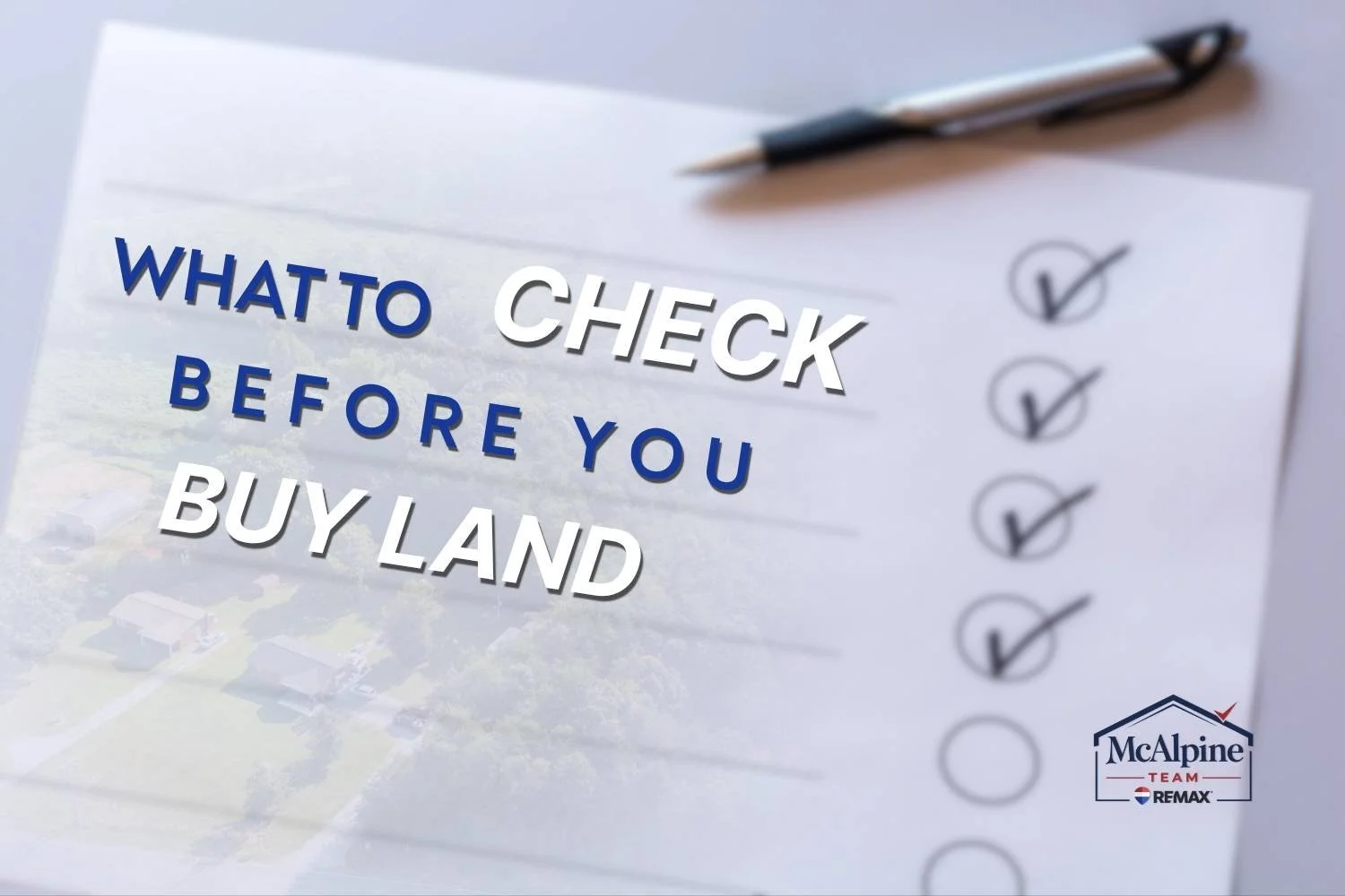 checklist for land access utilities and infrastructure when buying land in North Carolina