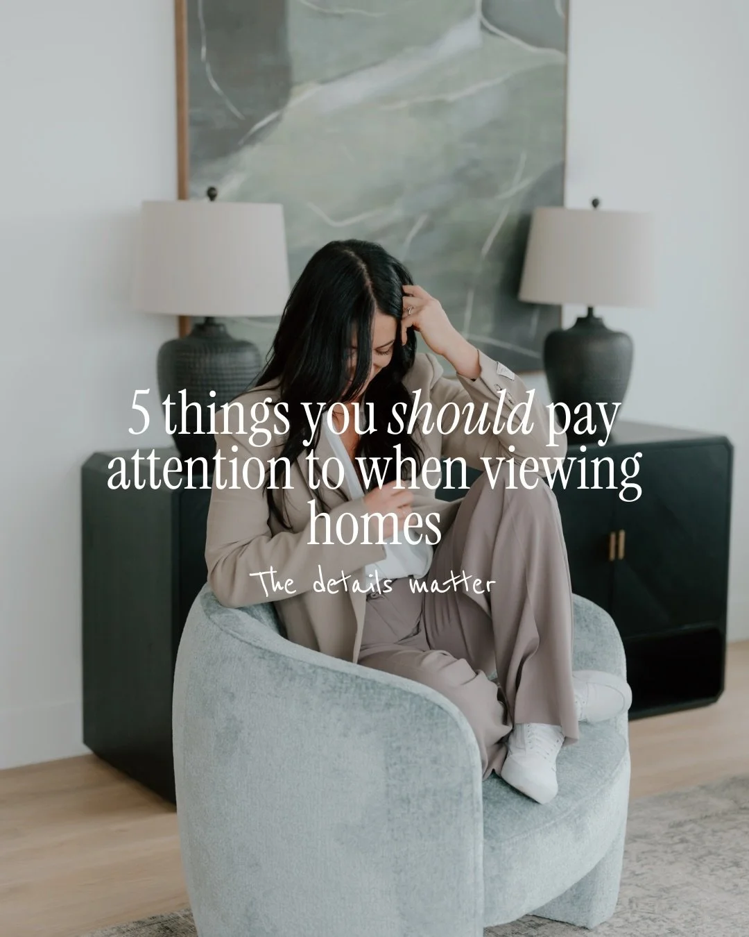 Not to be picky, but there are a few things I pay close attention to when walking through a home.

While you plan where your couch is going I am looking for cracks and funky smells that might require further investigation. 

Some details stand out ri