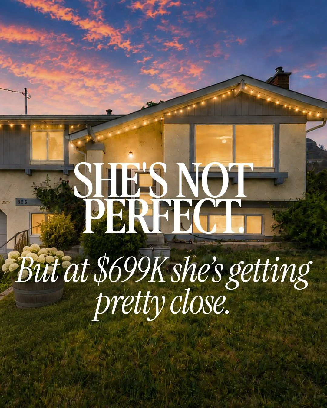 THE SWEAT EQUITY SPECIAL.

30+ showings. You spoke. We mathed. 

Dozens of conversations.

One very clear message:
&ldquo;Love the lot. Love the location. Needs some work.&rdquo;

Fair enough.

So the sellers did something refreshing...

They listene