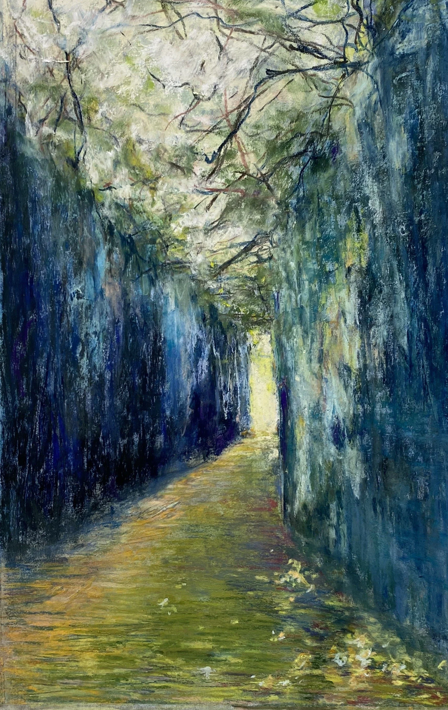 Light at the End of Tunnel: Pastel, 12"x 16". Private Collection