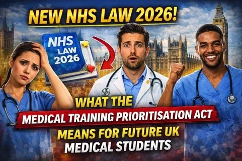 New NHS Law 2026: What the Medical Training Prioritisation Act Means for Future UK Medical Students