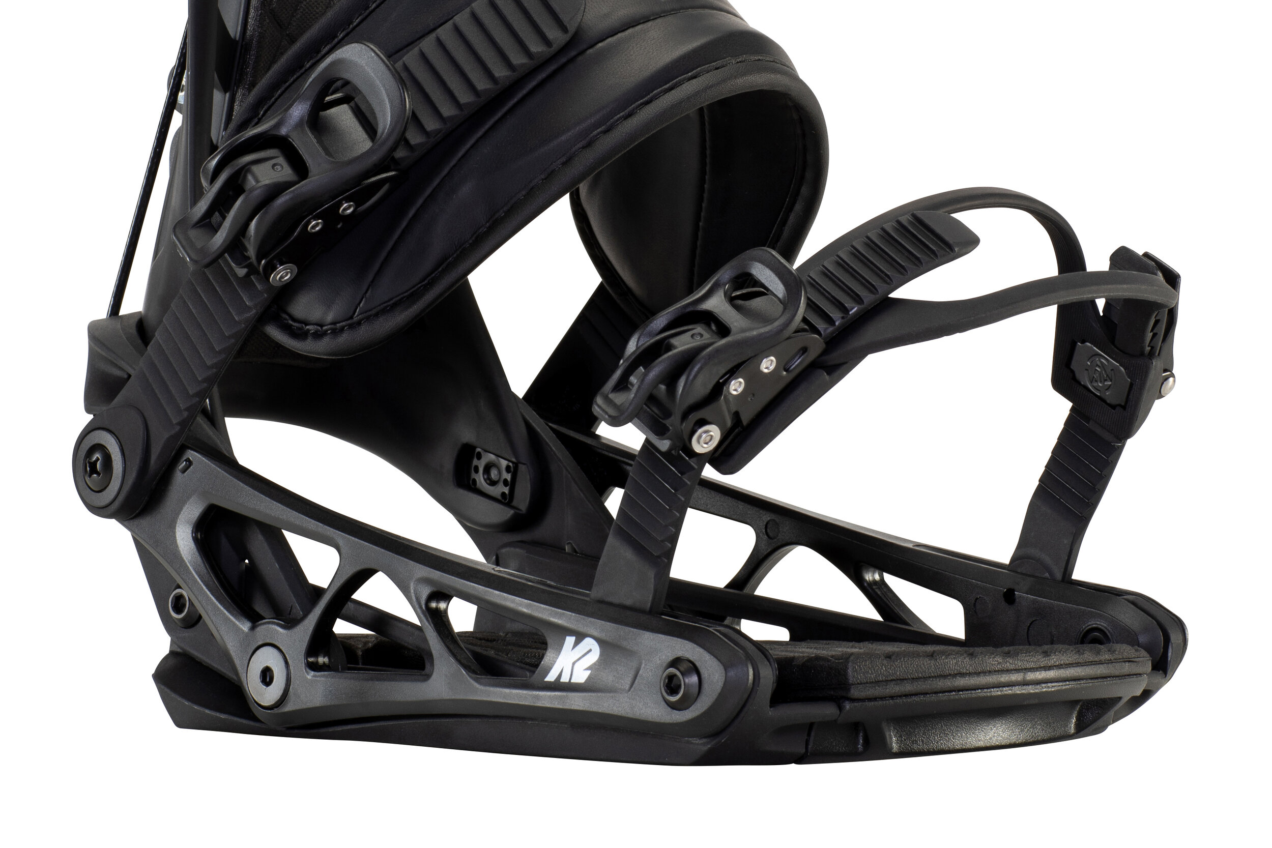 Ankle Ratchets / Buckles x 2 K2 Snowboard Bindings Cinch Chrome Black 