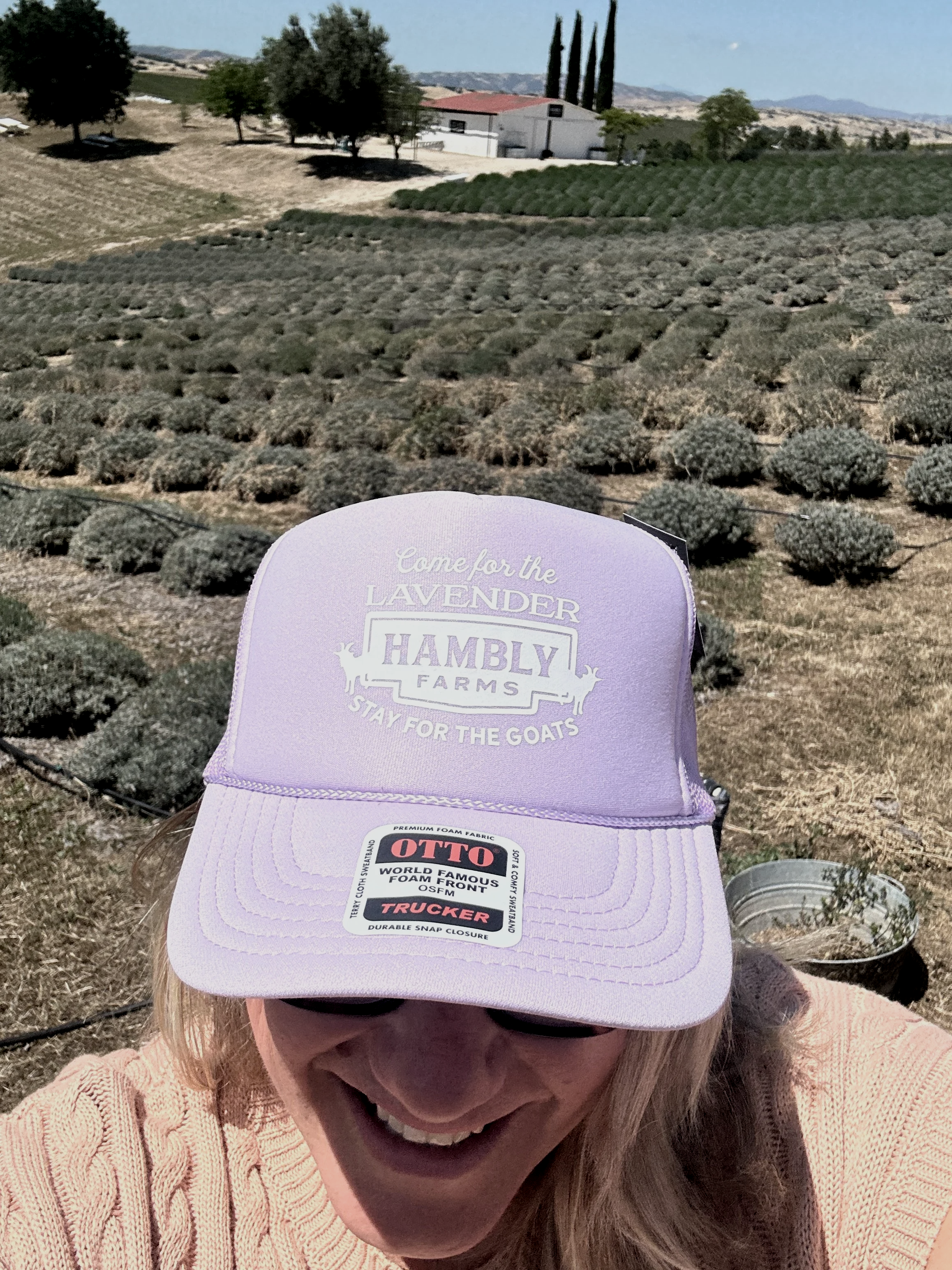 Lavender Trucker Hat Hambly Farms