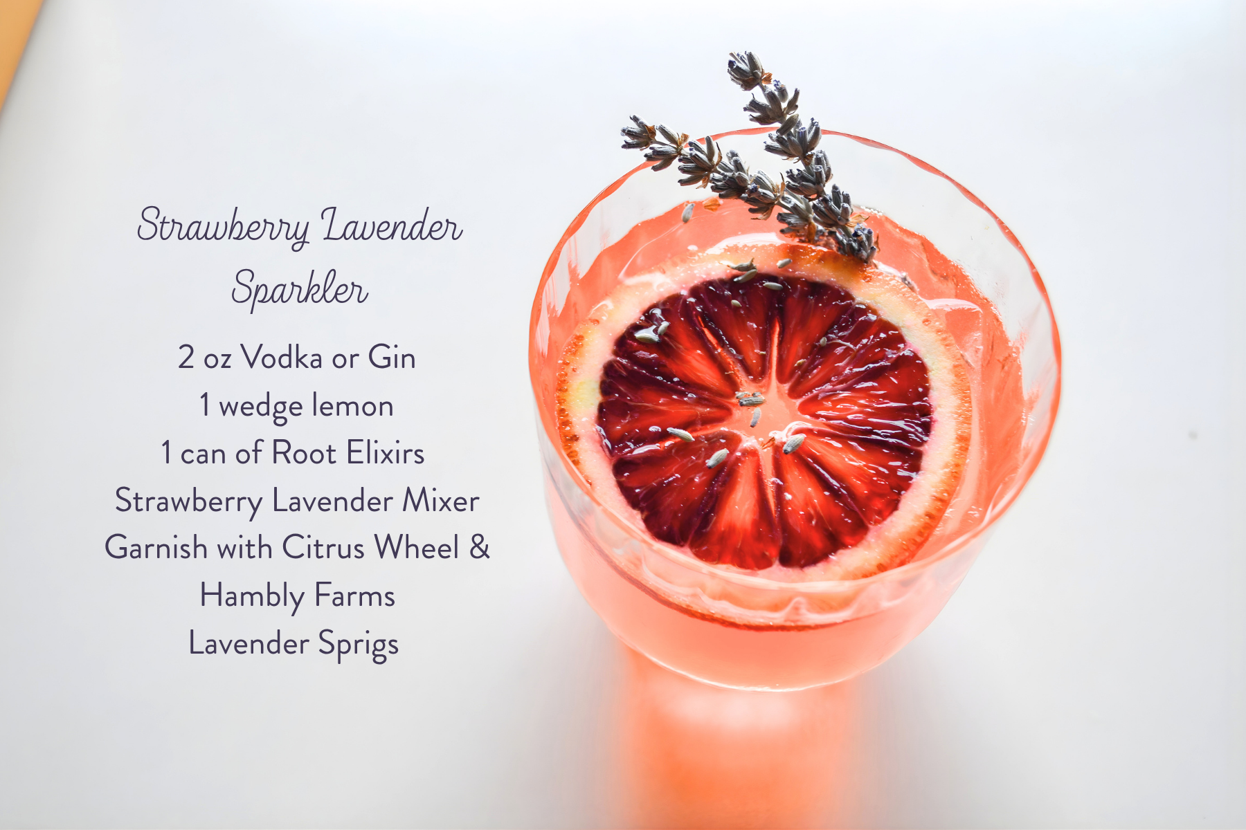 Strawberry Lavender Sparkler Recipe