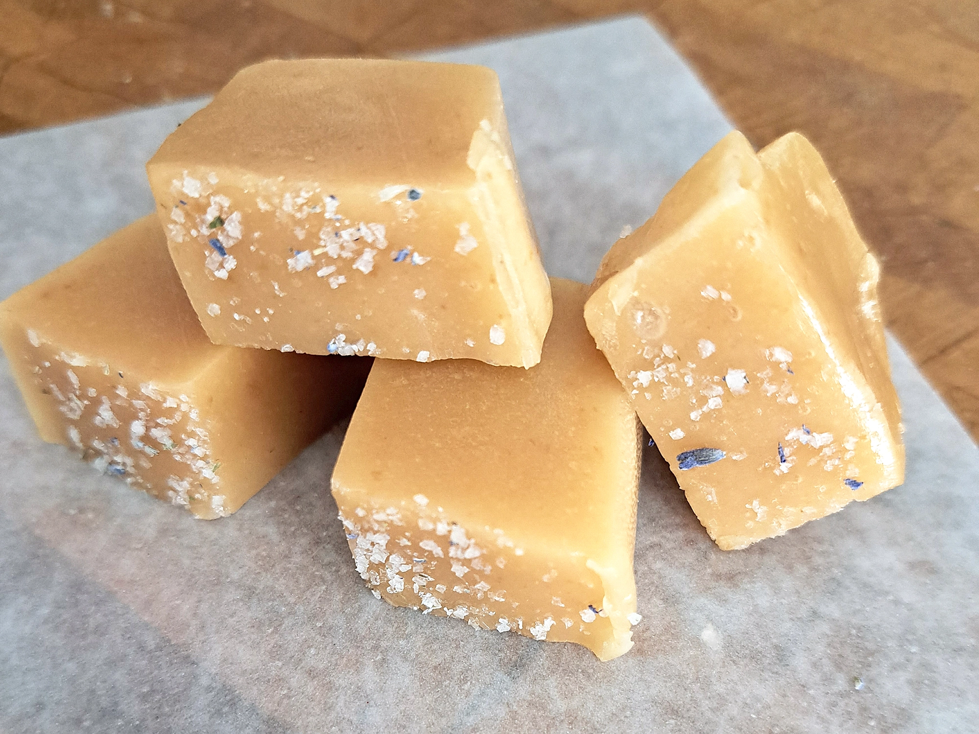Lavender Honey Caramels with Sea Salt | Limited Seasonal Batch