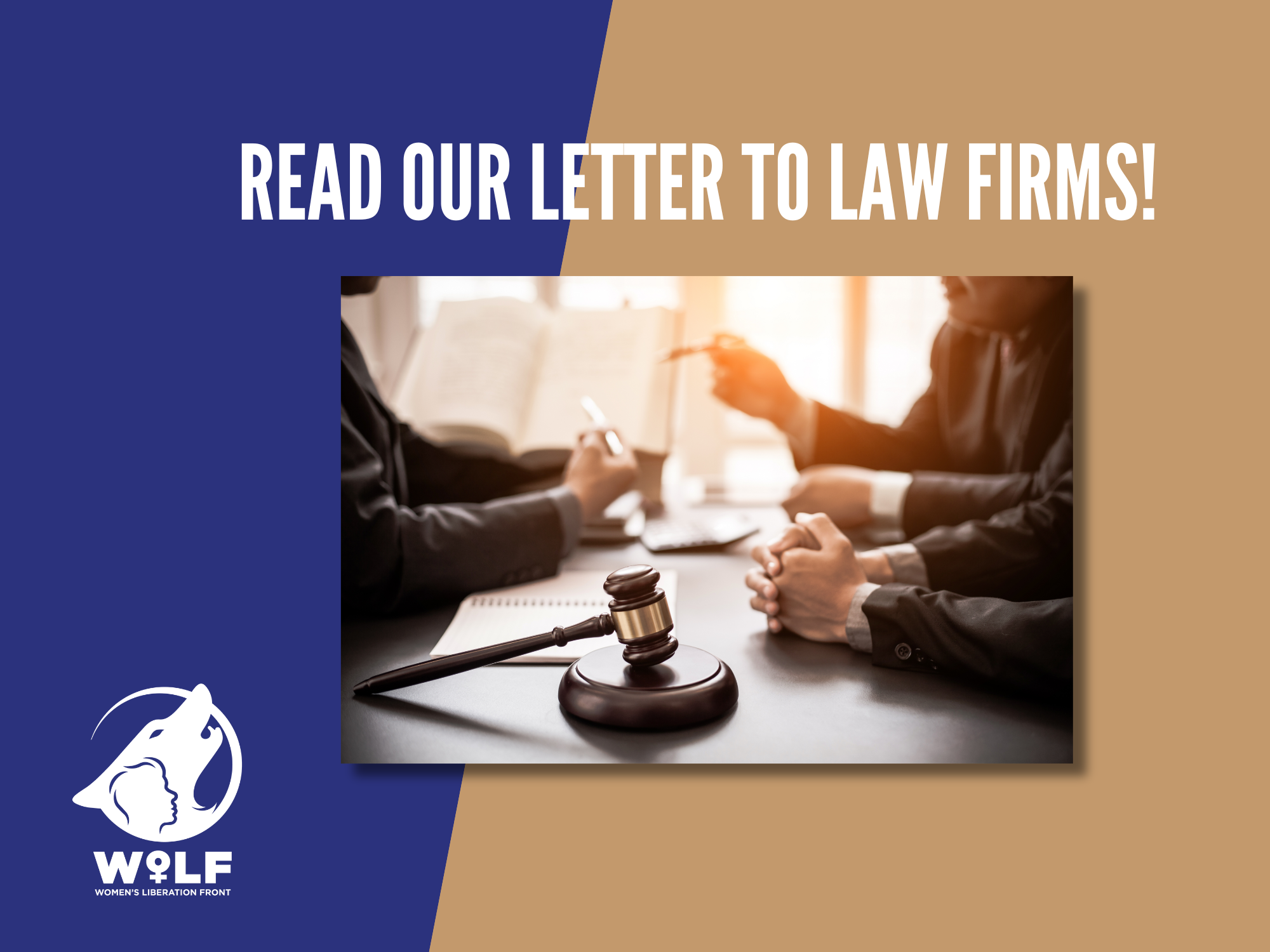 READ OUR LETTER TO LAW FIRMS!