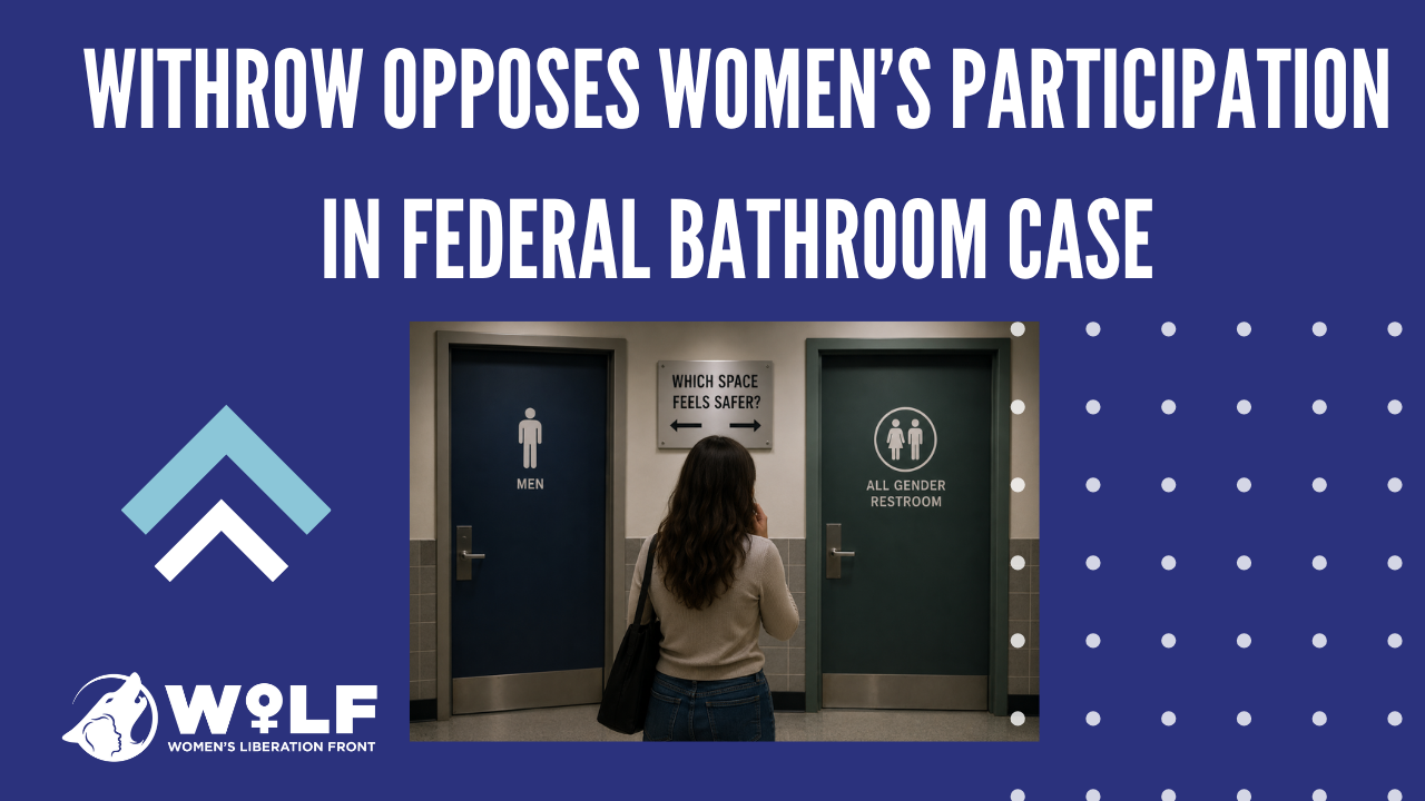 Withrow Opposes Women’s Participation in Federal Bathroom Case