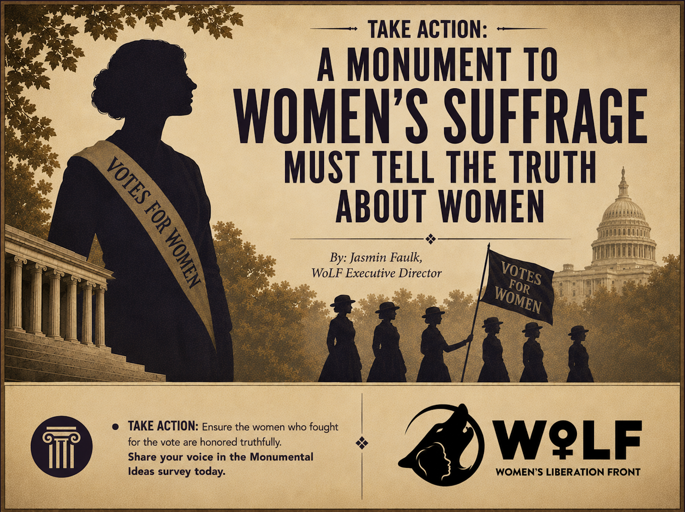 Call for Comments! A Monument to Women's Suffrage Must Tell the Truth About Women