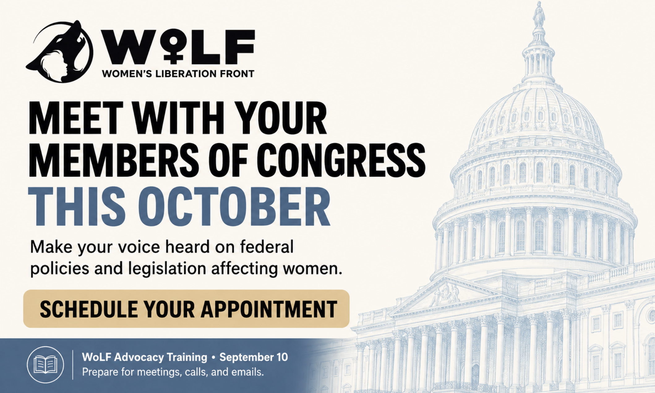 Schedule a Meeting With Your Representatives This October