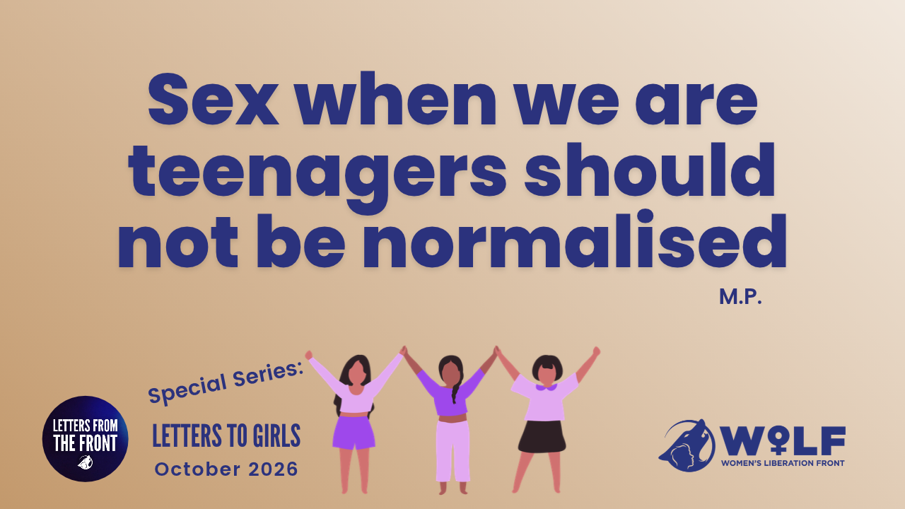 Sex when we are teenagers should not be normalised