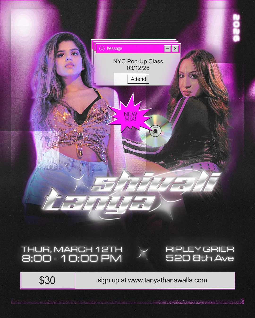 Shivali x Tanya (Thursday March 12th, 8:00pm - 10:00pm)