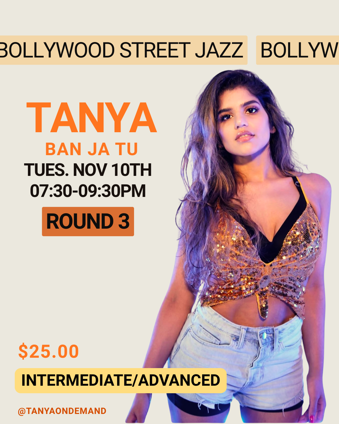 Ban Ja Tu Round 3 with Tanya Thanawalla (Tues Nov 10th, 7:30pm-9:30pm)