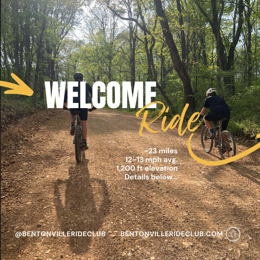 Welcome to Bentonville Ride Club Introduction & Ride (Aug)