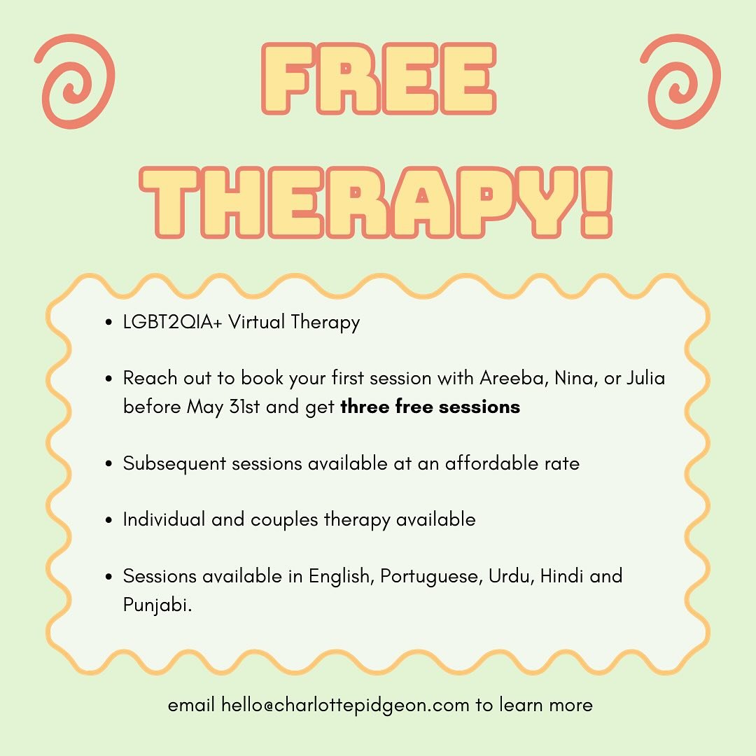 we&rsquo;re back with another FREE THERAPY promo! if you&rsquo;ve been looking to start therapy, now&rsquo;s your time to book with one of our new student therapists and receive THREE FREE SESSIONS! subsequent sessions will be offered at an affordabl