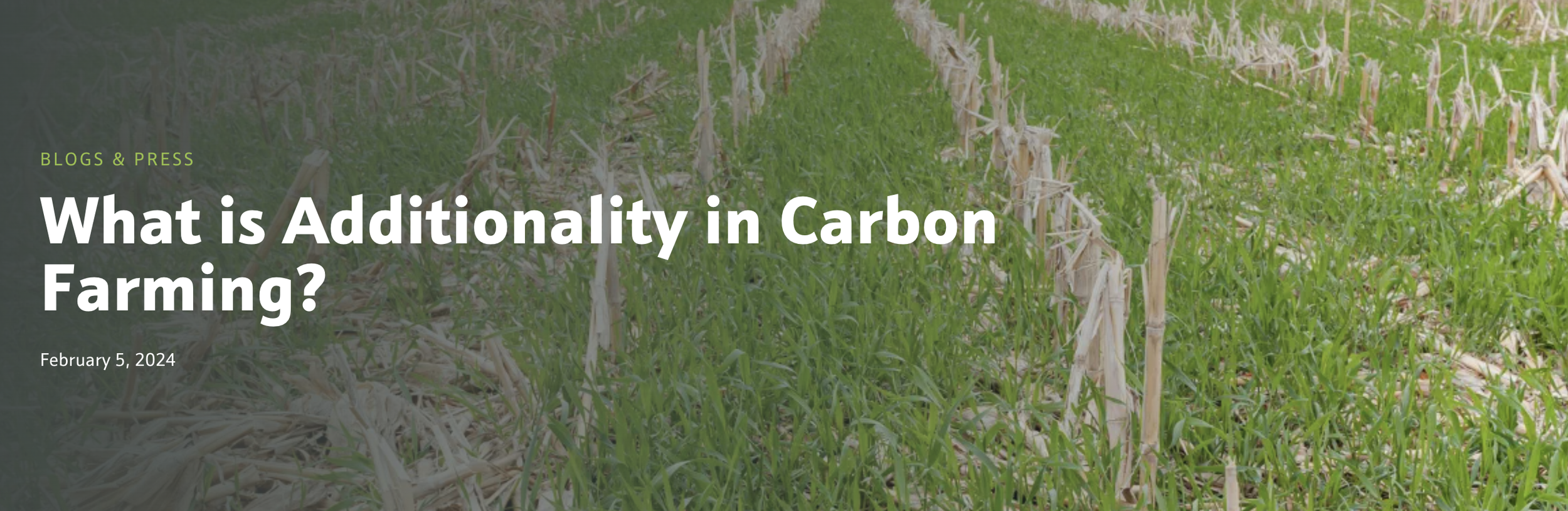 How a common carbon farming program requirement impacts eligibility